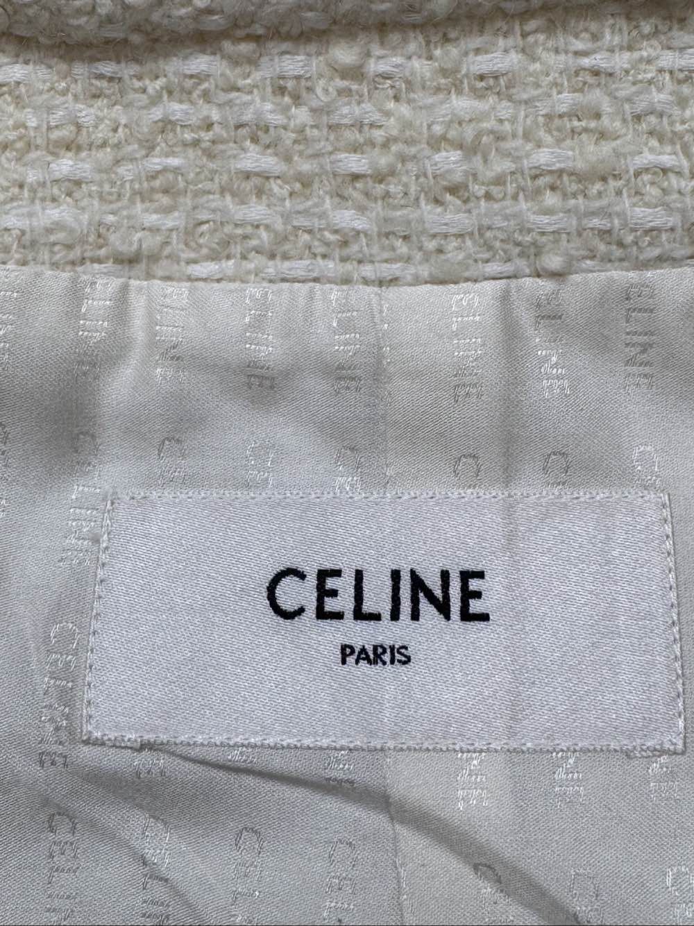 Celine Celine Ivory Tweed Jacket Size 36 Size XS / US 0-2 / IT 36-38 - 3 Thumbnail