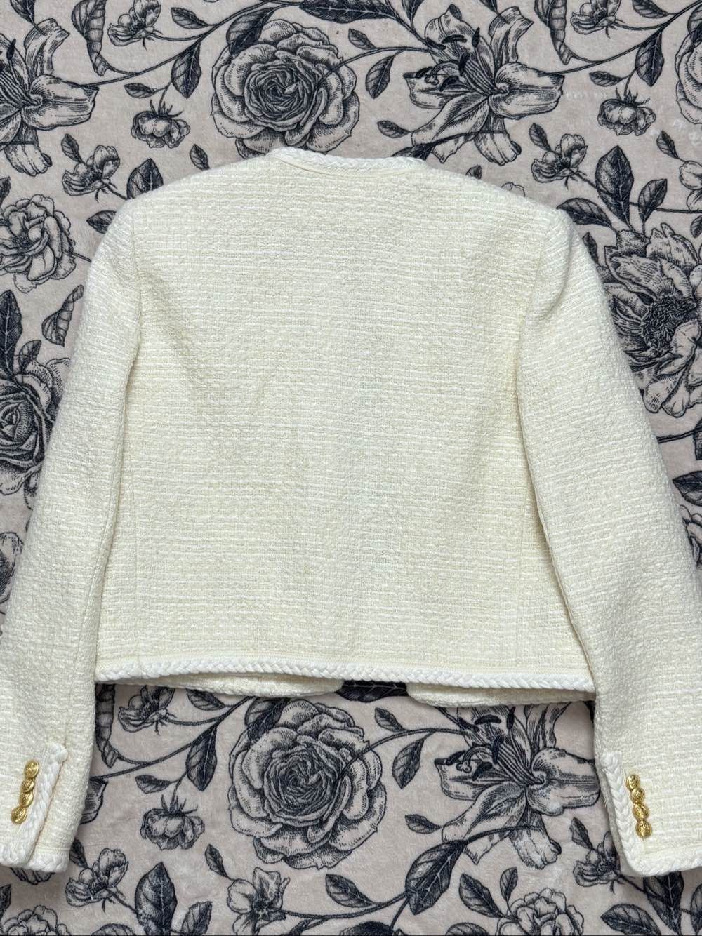 Celine Celine Ivory Tweed Jacket Size 36 Size XS / US 0-2 / IT 36-38 - 2 Thumbnail