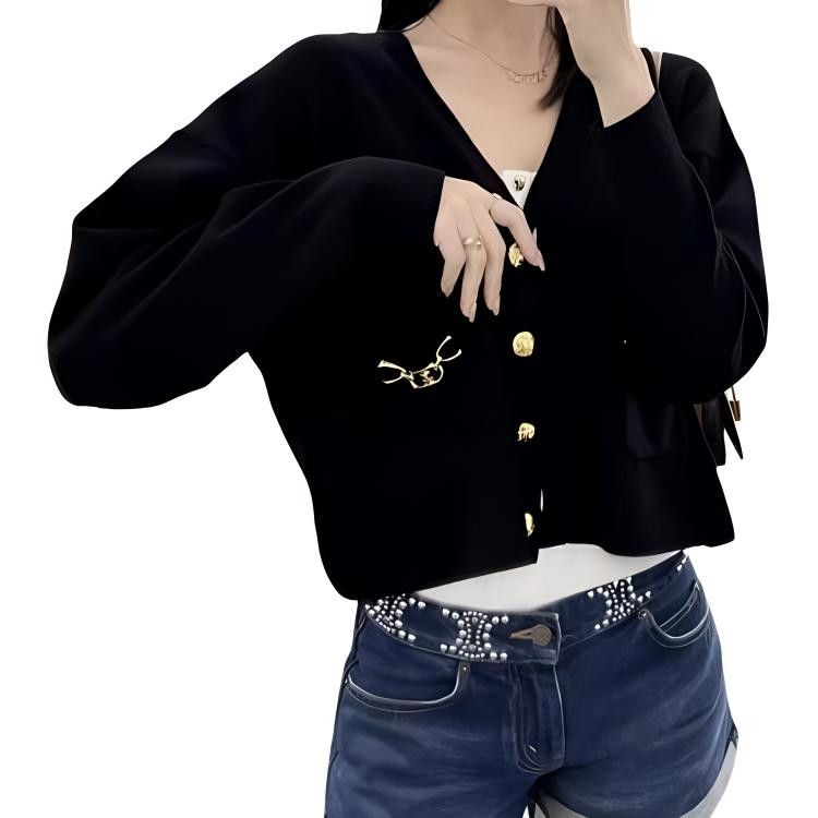 Celine Celine Triomphe Hardware Cashmere Cardigan Size M Size M / US 6-8 / IT 42-44 - 8 Thumbnail