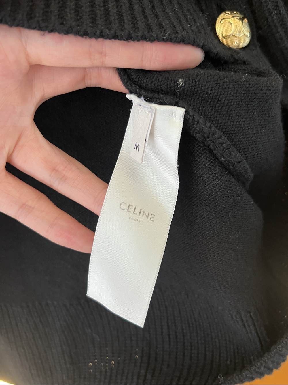 Celine Celine Triomphe Hardware Cashmere Cardigan Size M Size M / US 6-8 / IT 42-44 - 4 Thumbnail