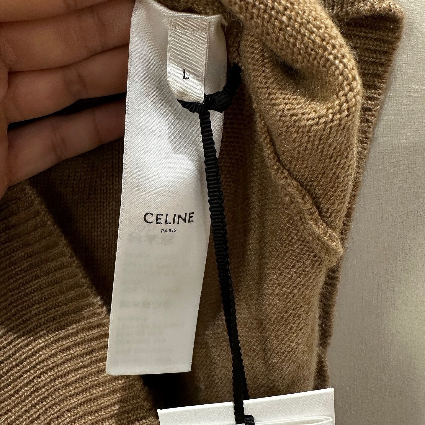 Celine Celine Brown Cashmere Button Up Sweater Size L Size L / US 10 / IT 46 - 4 Thumbnail
