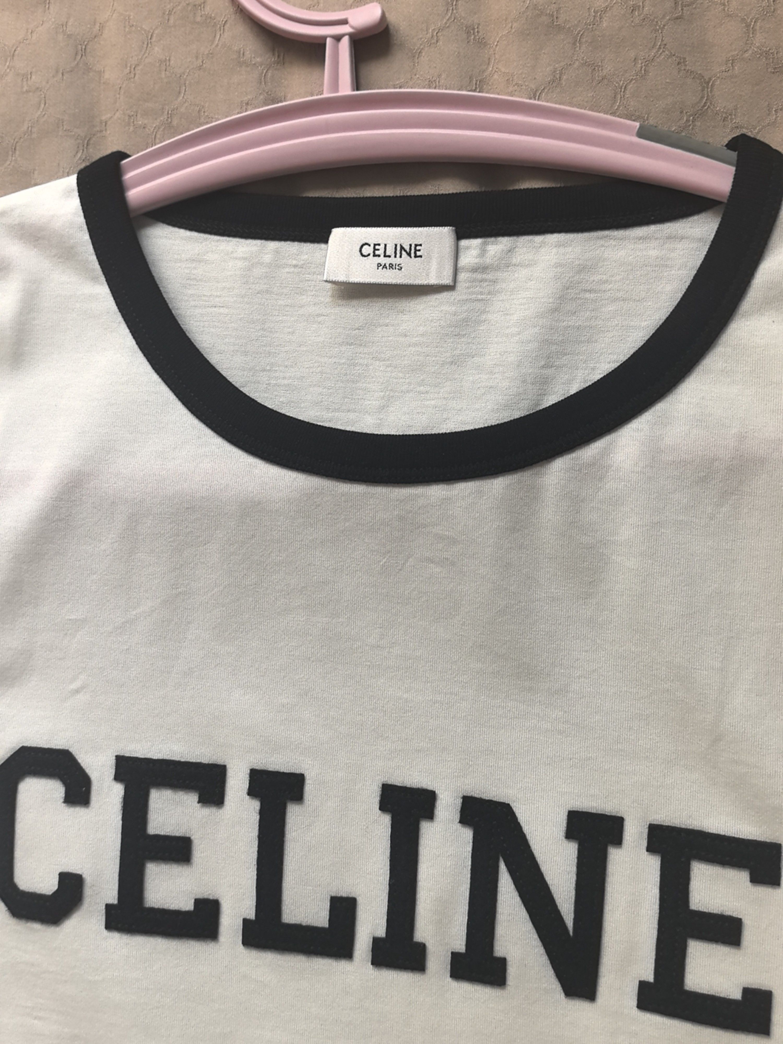 Celine Celine Logo Ringer T-Shirt Size XL Size US XL / EU 56 / 4 - 3 Thumbnail