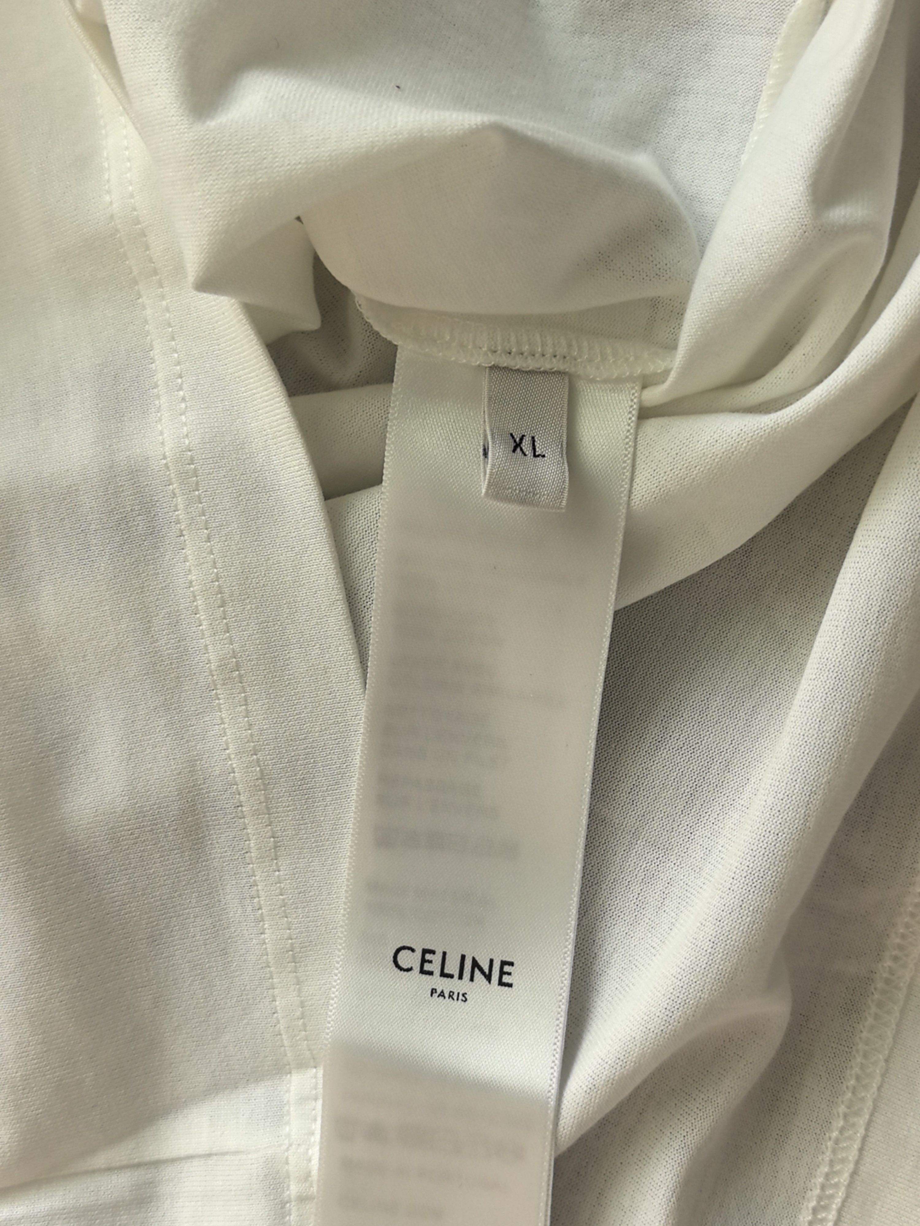 Celine Celine Logo Ringer T-Shirt Size XL Size US XL / EU 56 / 4 - 5 Thumbnail
