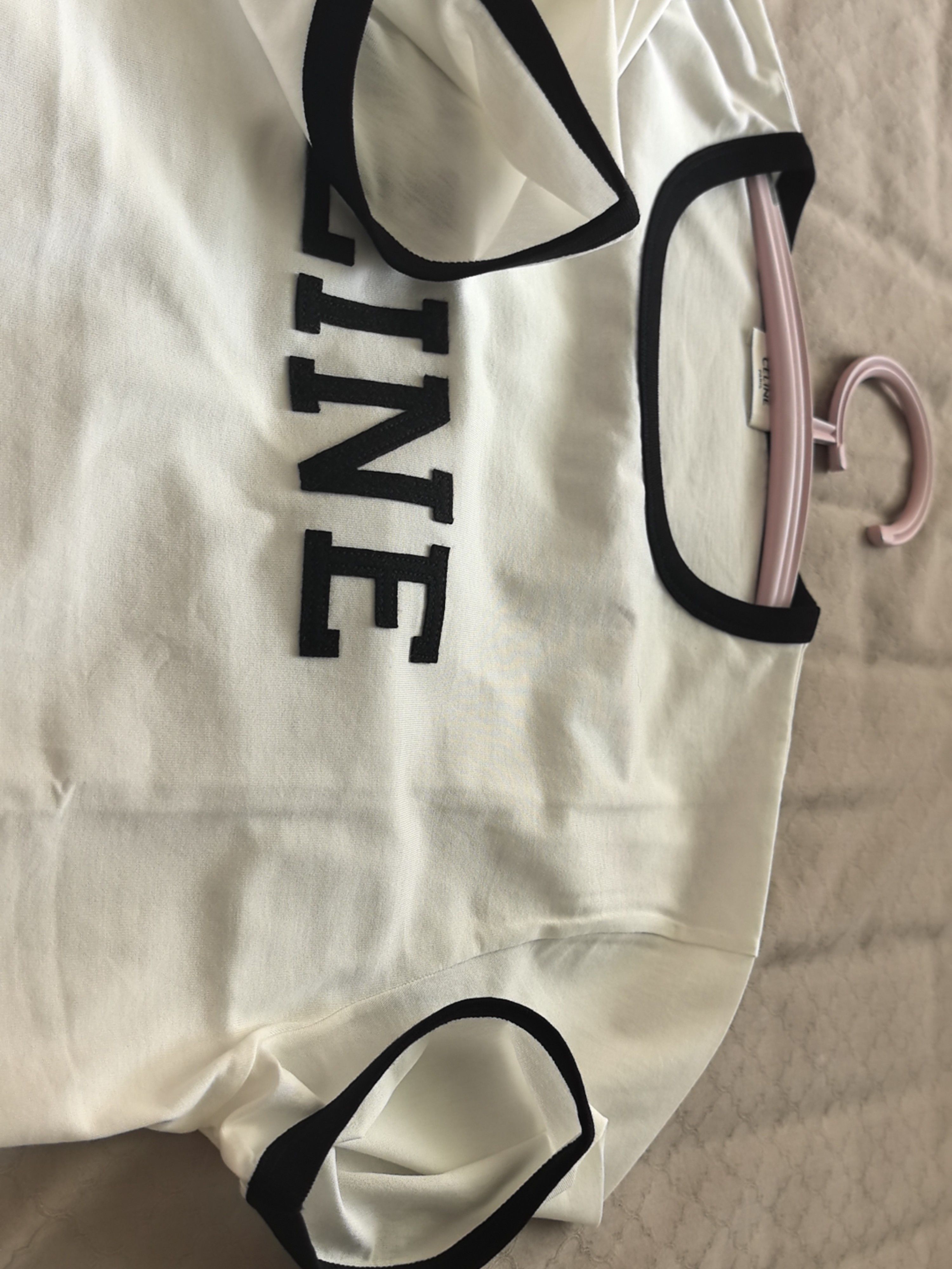 Celine Celine Logo Ringer T-Shirt Size XL Size US XL / EU 56 / 4 - 6 Thumbnail