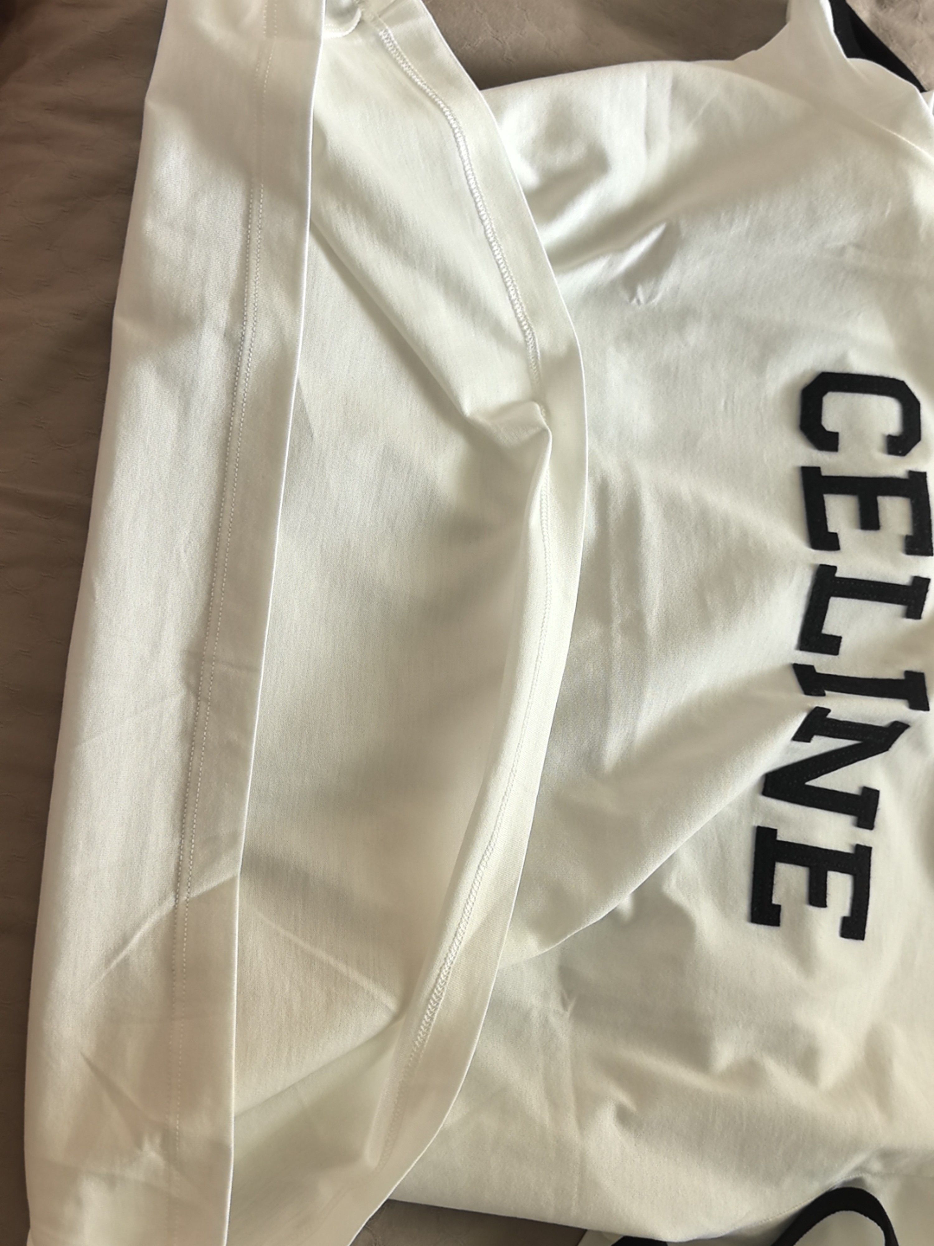 Celine Celine Logo Ringer T-Shirt Size XL Size US XL / EU 56 / 4 - 8 Thumbnail