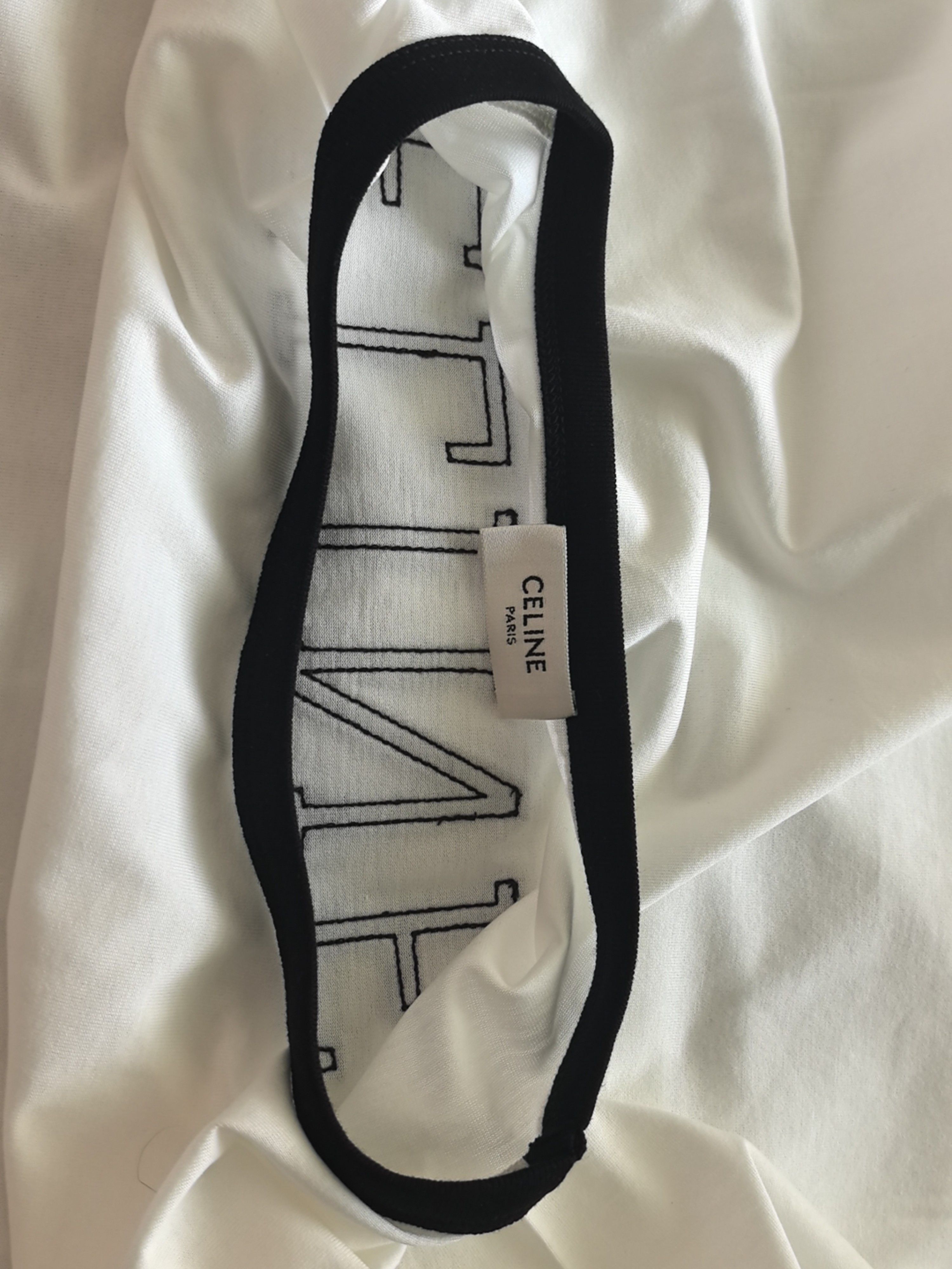 Celine Celine Logo Ringer T-Shirt Size XL Size US XL / EU 56 / 4 - 7 Thumbnail