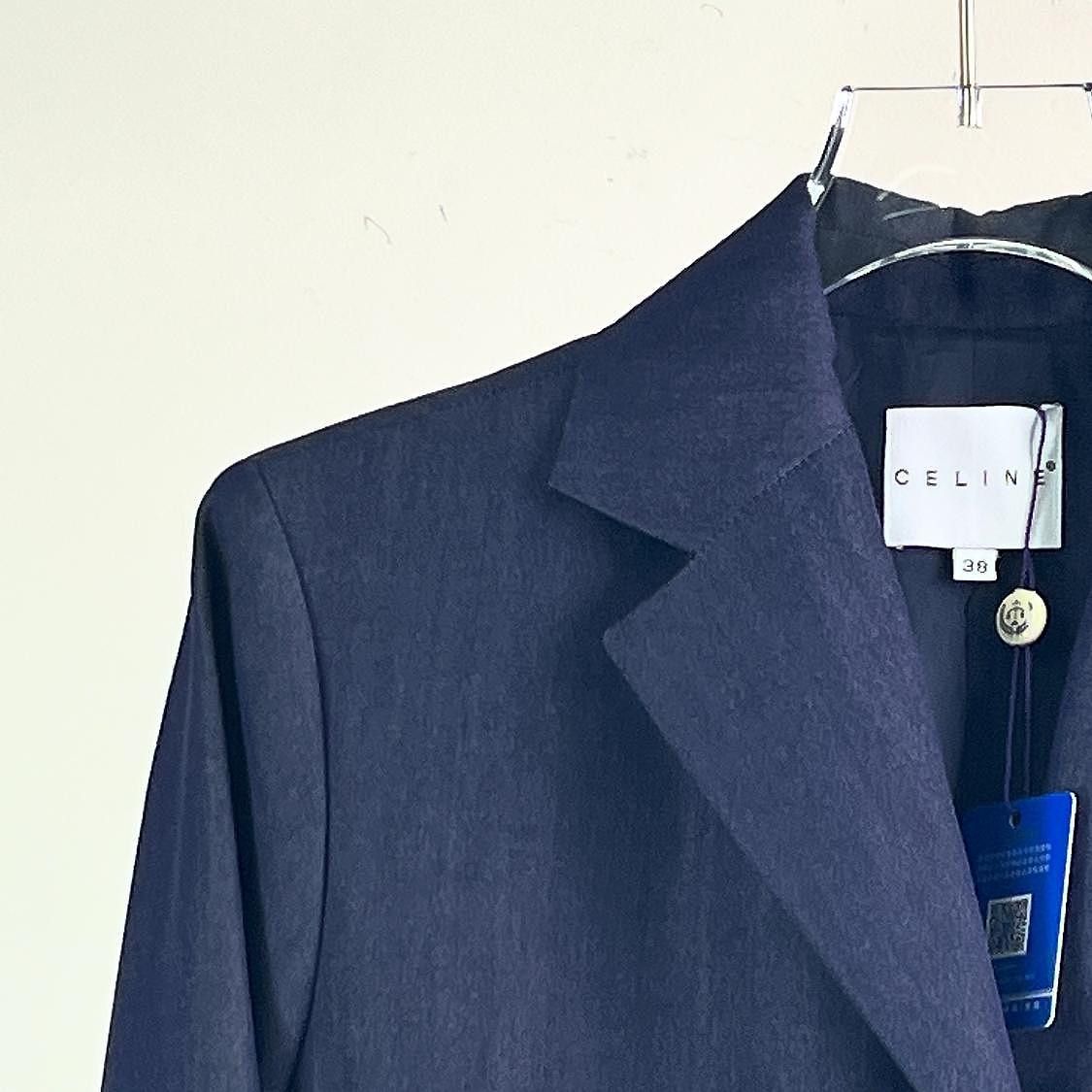 Celine CELINE Blue Blazer Size 38 Size S / US 4 / IT 40 - 5 Thumbnail