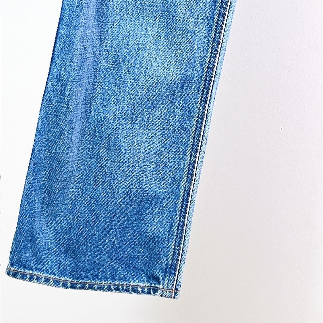 Celine CELINE Triomphe Leather Waist Jeans Size 25 Size 25" / US 0 / IT 36 - 6 Thumbnail