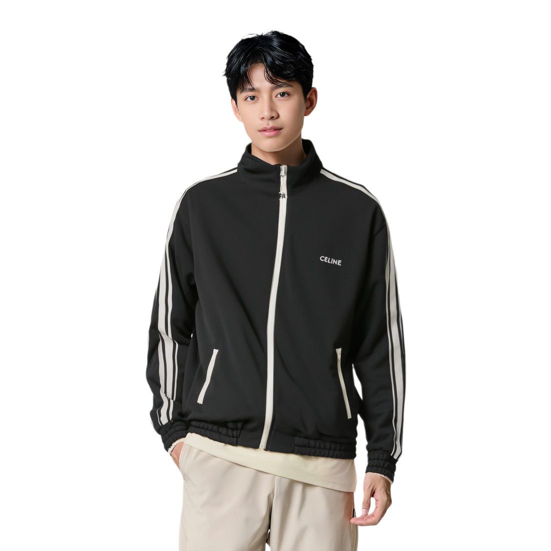 Celine Celine Logo Zip-up Track Jacket Size XS Size US XS / EU 42 / 0 - 6 Thumbnail