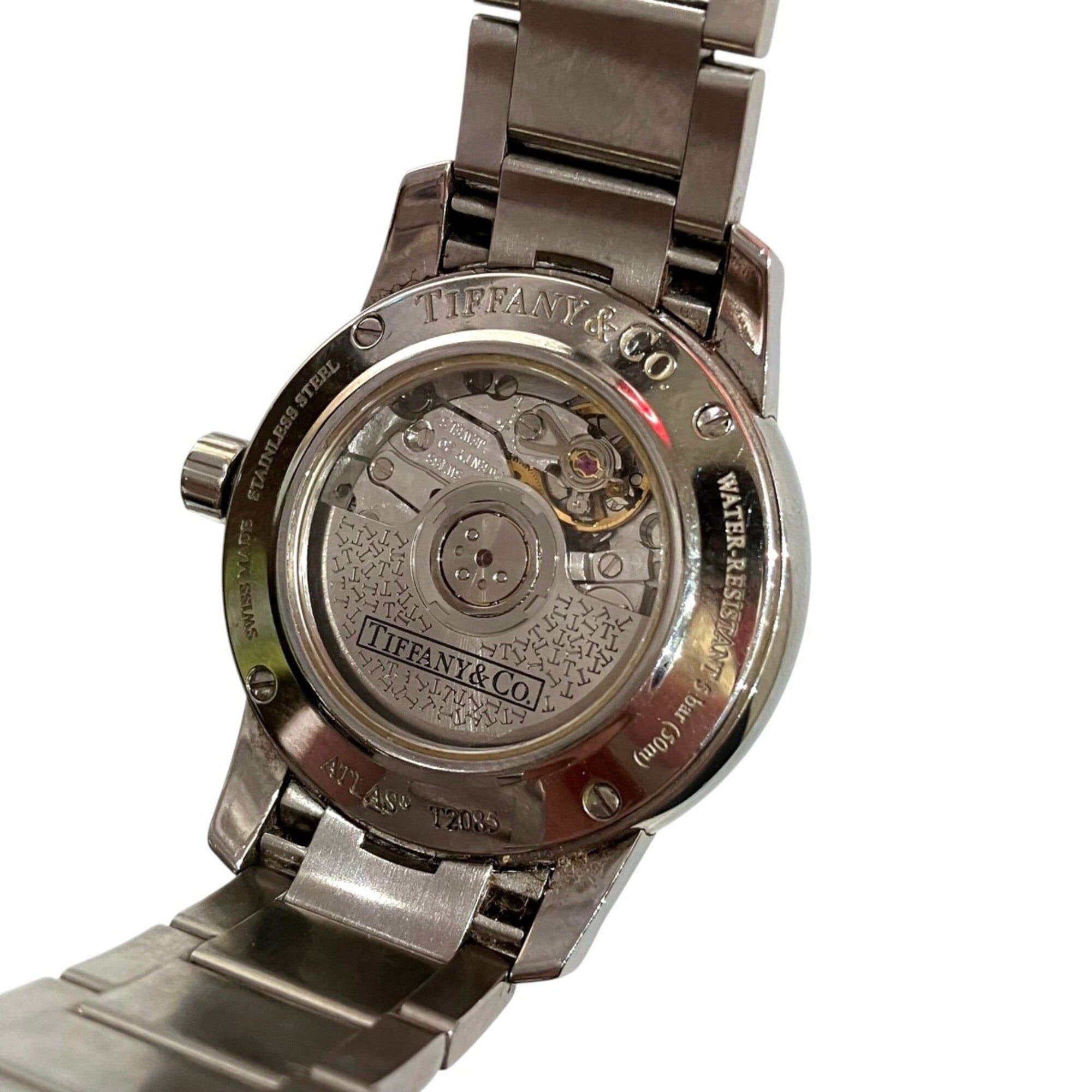 Tiffany & Co. Tiffany & Co. Atlas Dome Watch, Total Weight 64g, Stainless Steel, Automatic Movement, Silver Dial, Z1830.68.10A21A00A Size ONE SIZE - 5 Thumbnail
