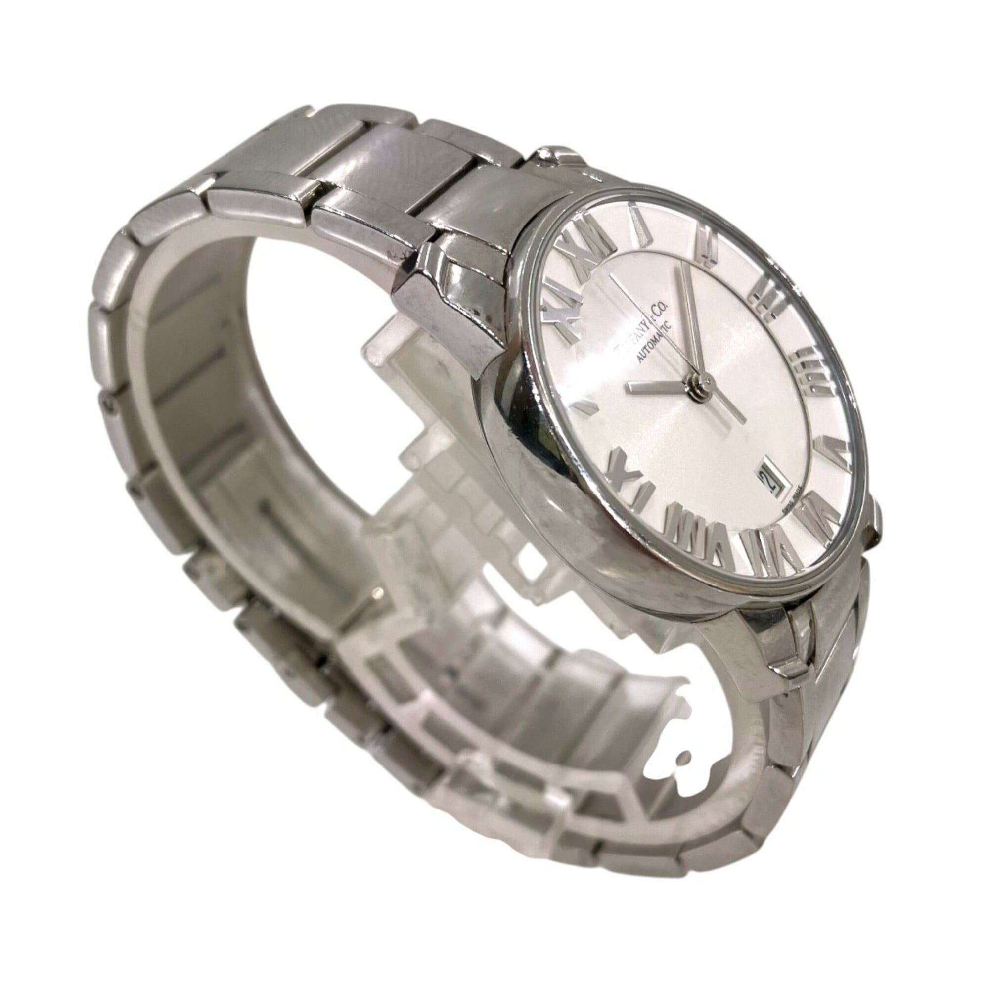 Tiffany & Co. Tiffany & Co. Atlas Dome Watch, Total Weight 64g, Stainless Steel, Automatic Movement, Silver Dial, Z1830.68.10A21A00A Size ONE SIZE - 3 Thumbnail