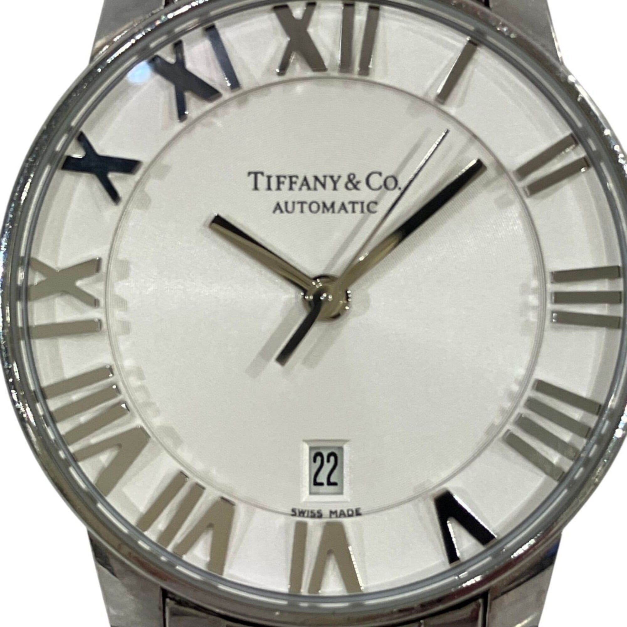 Tiffany & Co. Tiffany & Co. Atlas Dome Watch, Total Weight 64g, Stainless Steel, Automatic Movement, Silver Dial, Z1830.68.10A21A00A Size ONE SIZE - 4 Thumbnail
