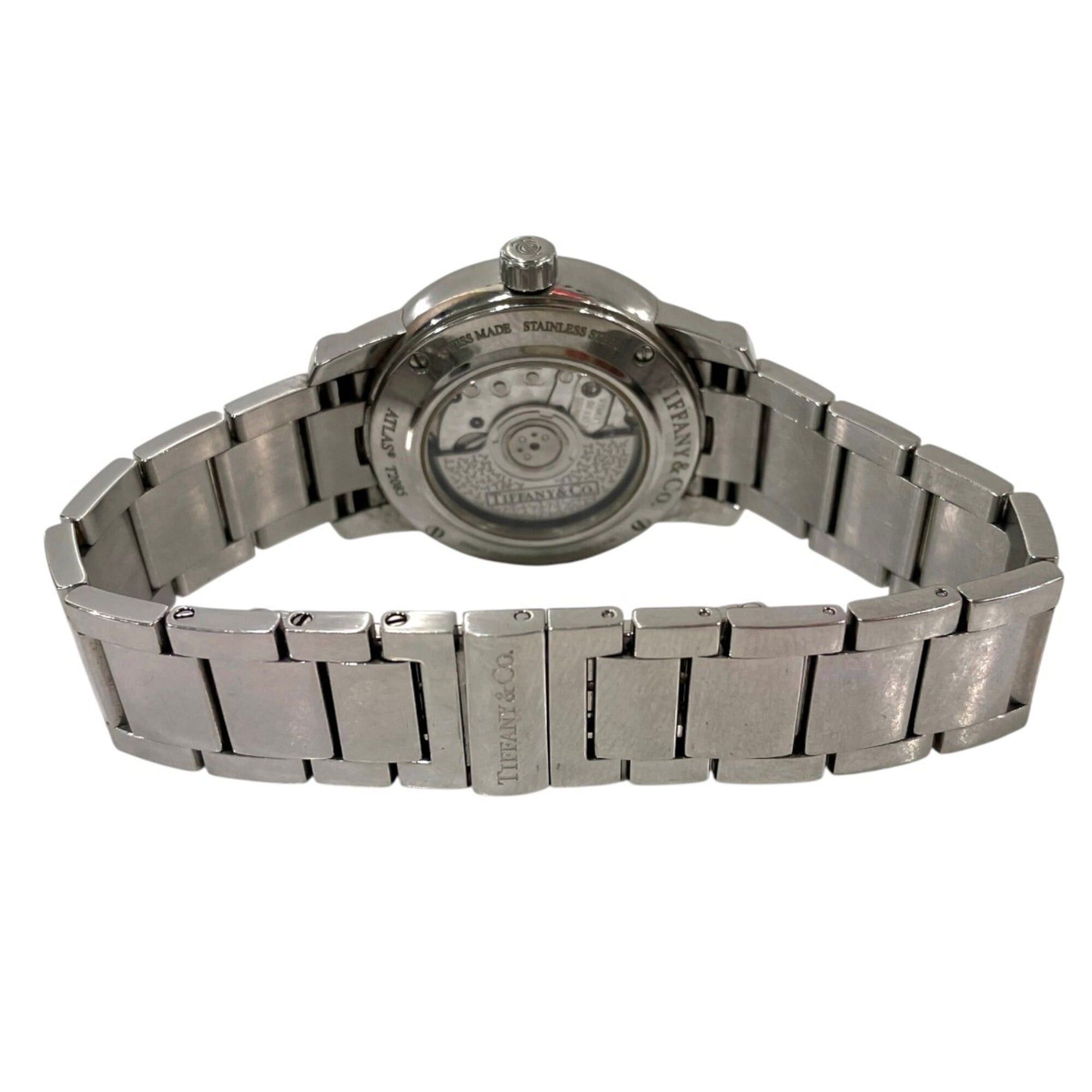 Tiffany & Co. Tiffany & Co. Atlas Dome Watch, Total Weight 64g, Stainless Steel, Automatic Movement, Silver Dial, Z1830.68.10A21A00A Size ONE SIZE - 6 Thumbnail