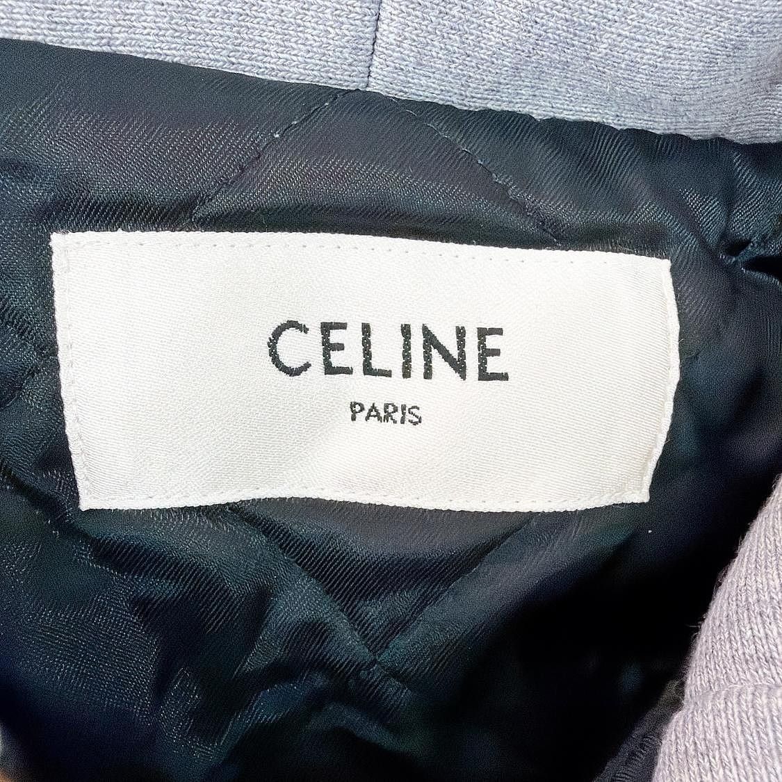 Celine CELINE Plaid Logo Hooded Shirt Jacket Size M Size US M / EU 48-50 / 2 - 3 Thumbnail