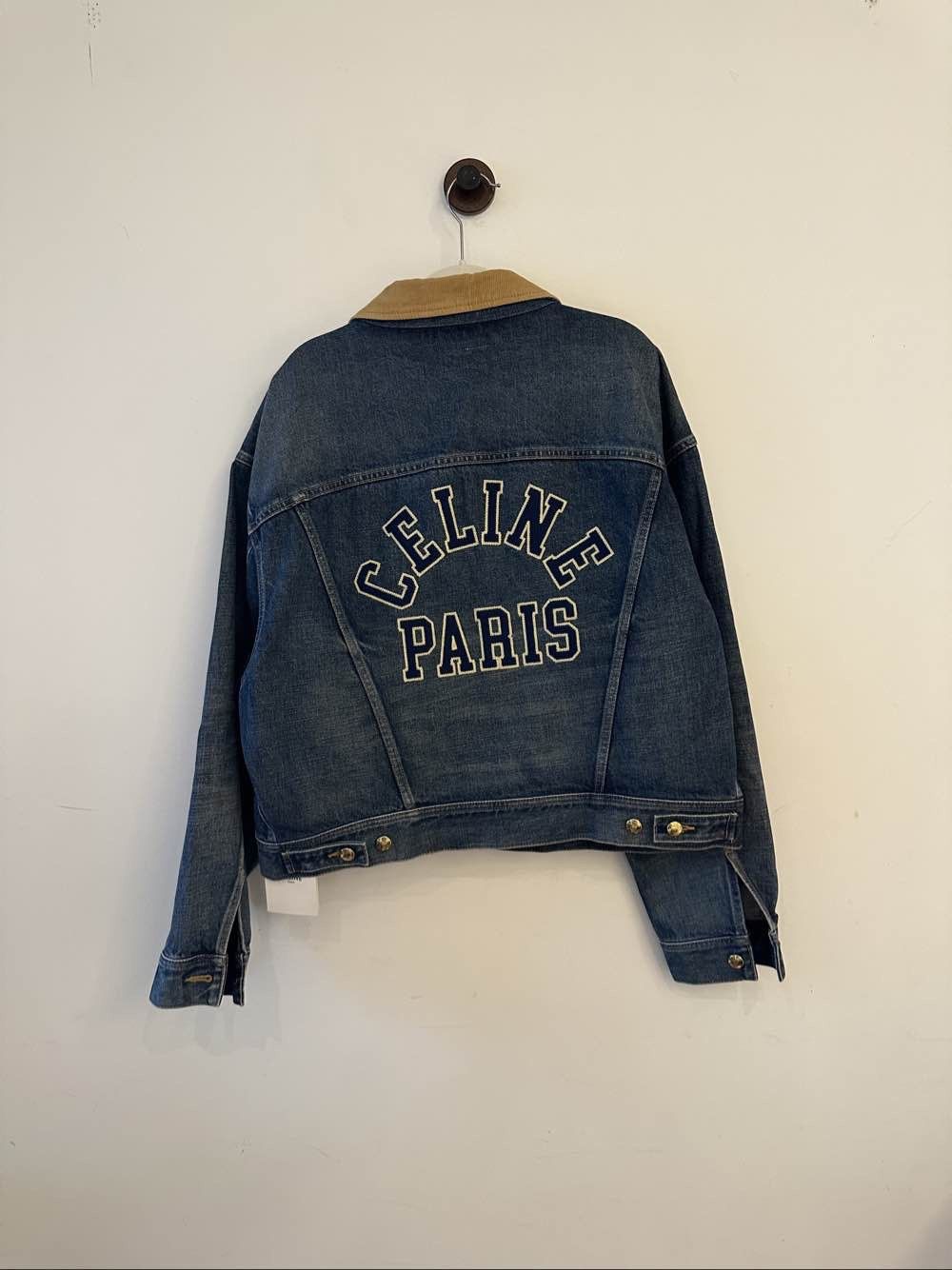 Celine Celine Logo Denim Jacket Size L Size L / US 10 / IT 46 - 2 Thumbnail
