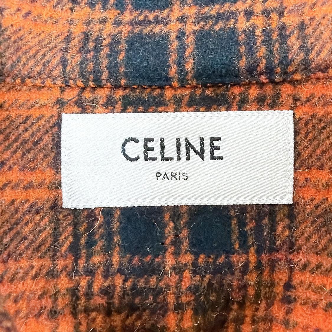 Celine CELINE Orange Plaid Shirt Size M Size US XXS / EU 40 - 3 Thumbnail