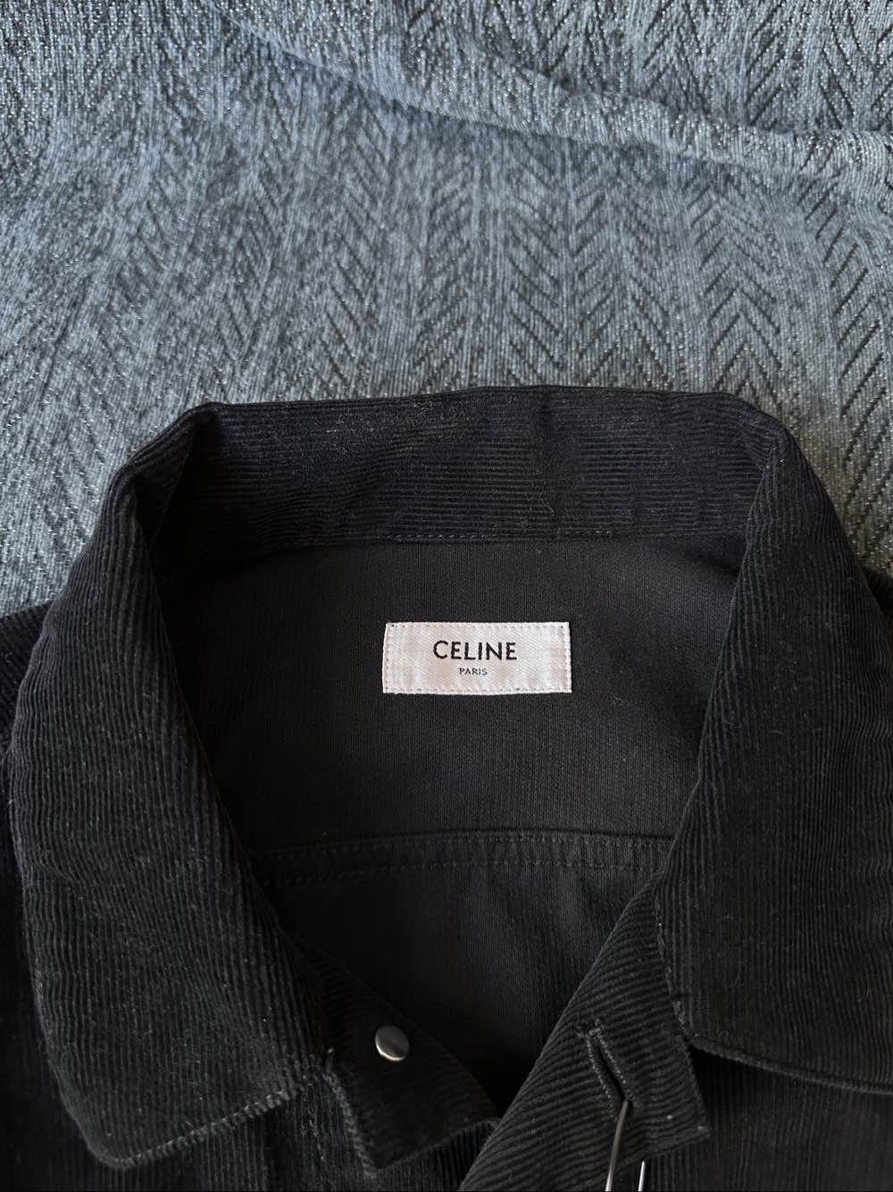 Celine Celine Logo Corduroy Jacket Size XL Size US XL / EU 56 / 4 - 3 Thumbnail