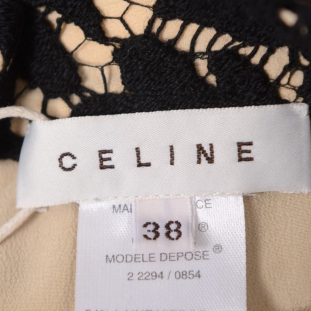 Celine Celine Lace Midi Skirt Black Size 38 Size 27" / US 4 / IT 40 - 3 Thumbnail