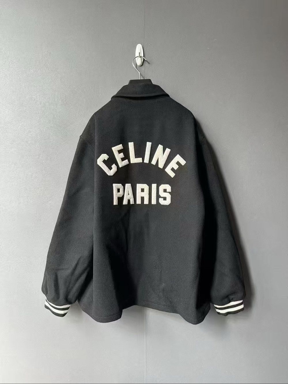 Celine Celine Logo Wool Blend Jacket Size M Size US M / EU 48-50 / 2 - 2 Thumbnail