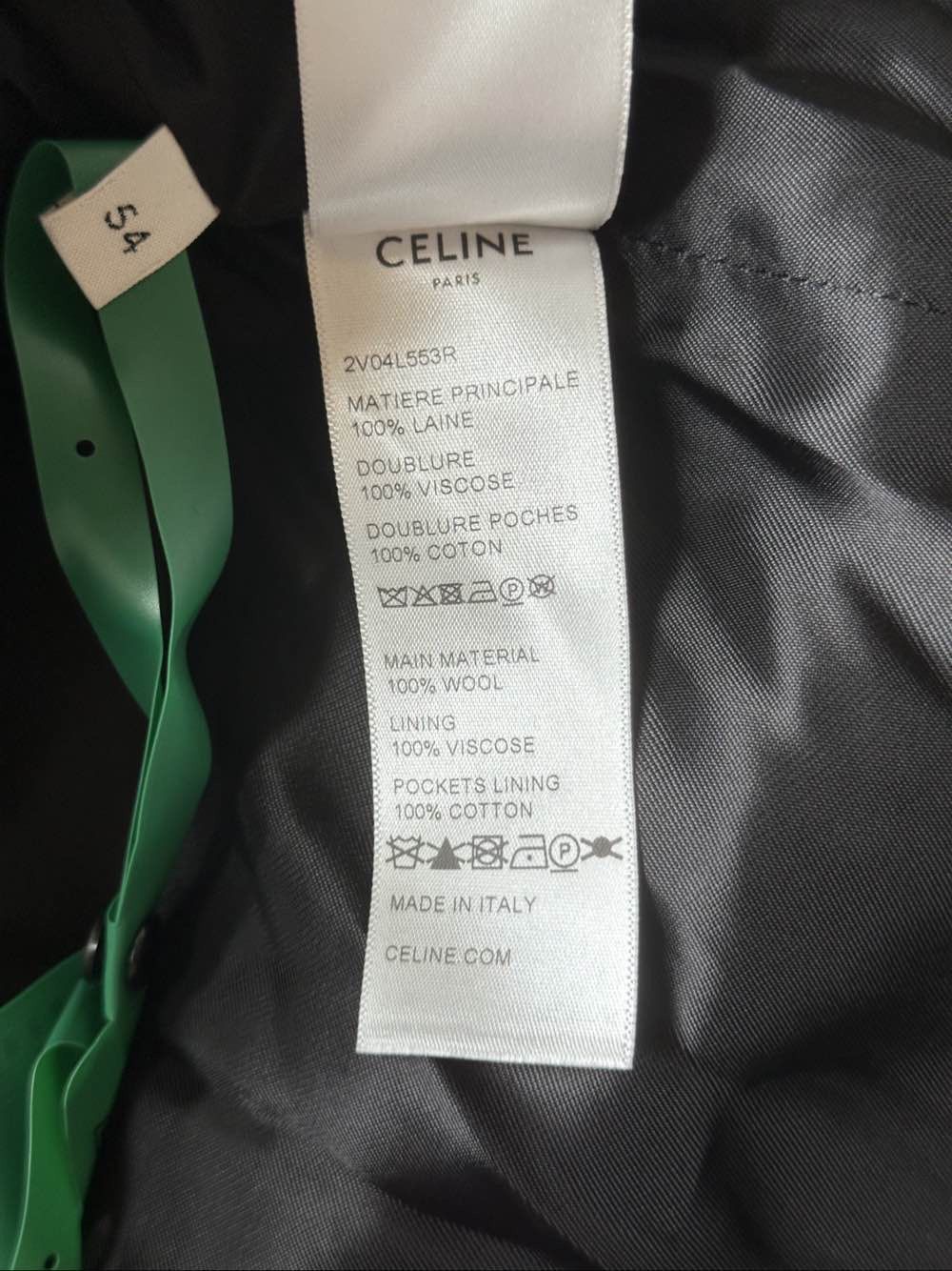 Celine Celine Wool Logo Hooded Coat Size L Size US L / EU 52-54 / 3 - 5 Thumbnail
