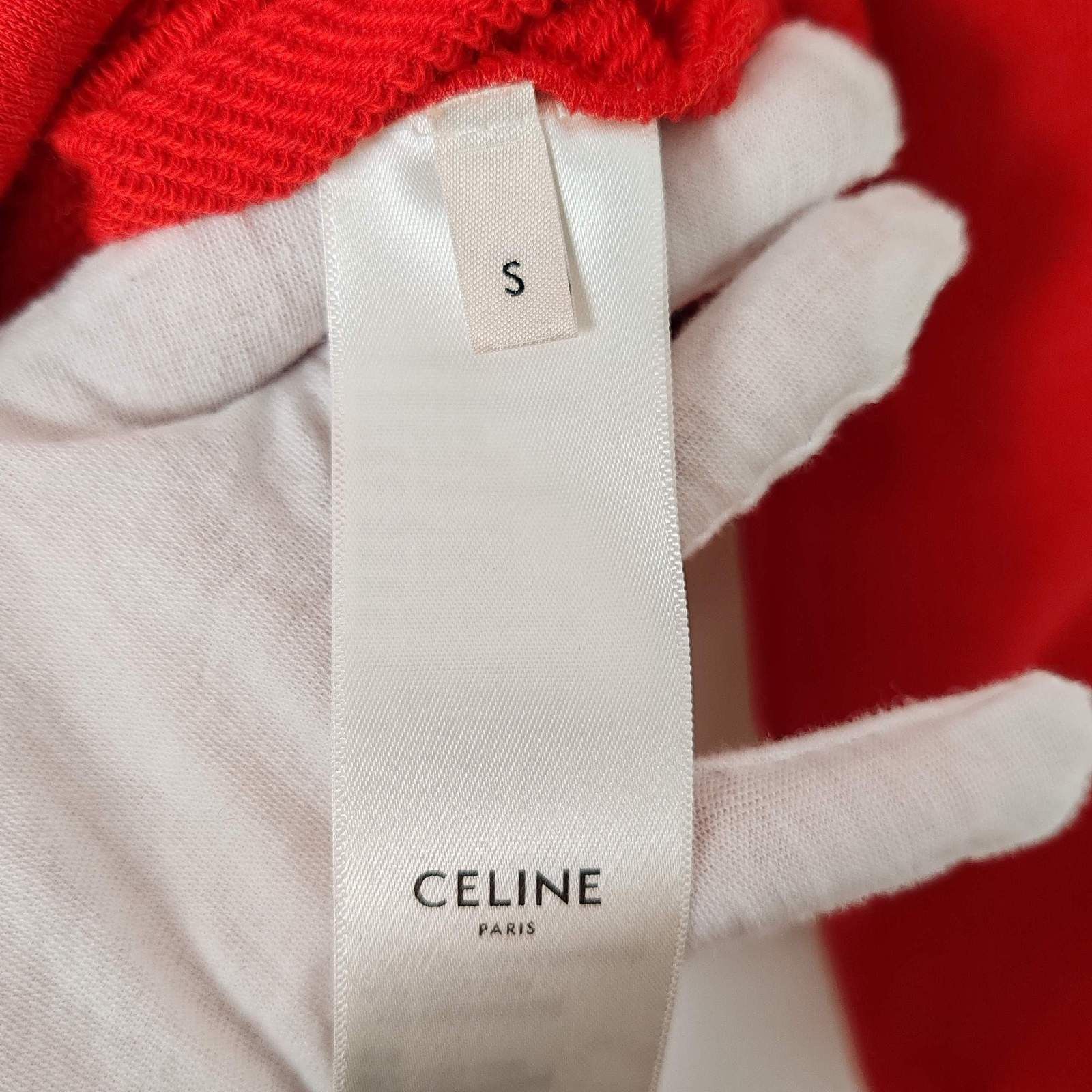 Celine Celine Logo Hoodie Red Size S Size S / US 4 / IT 40 - 4 Thumbnail