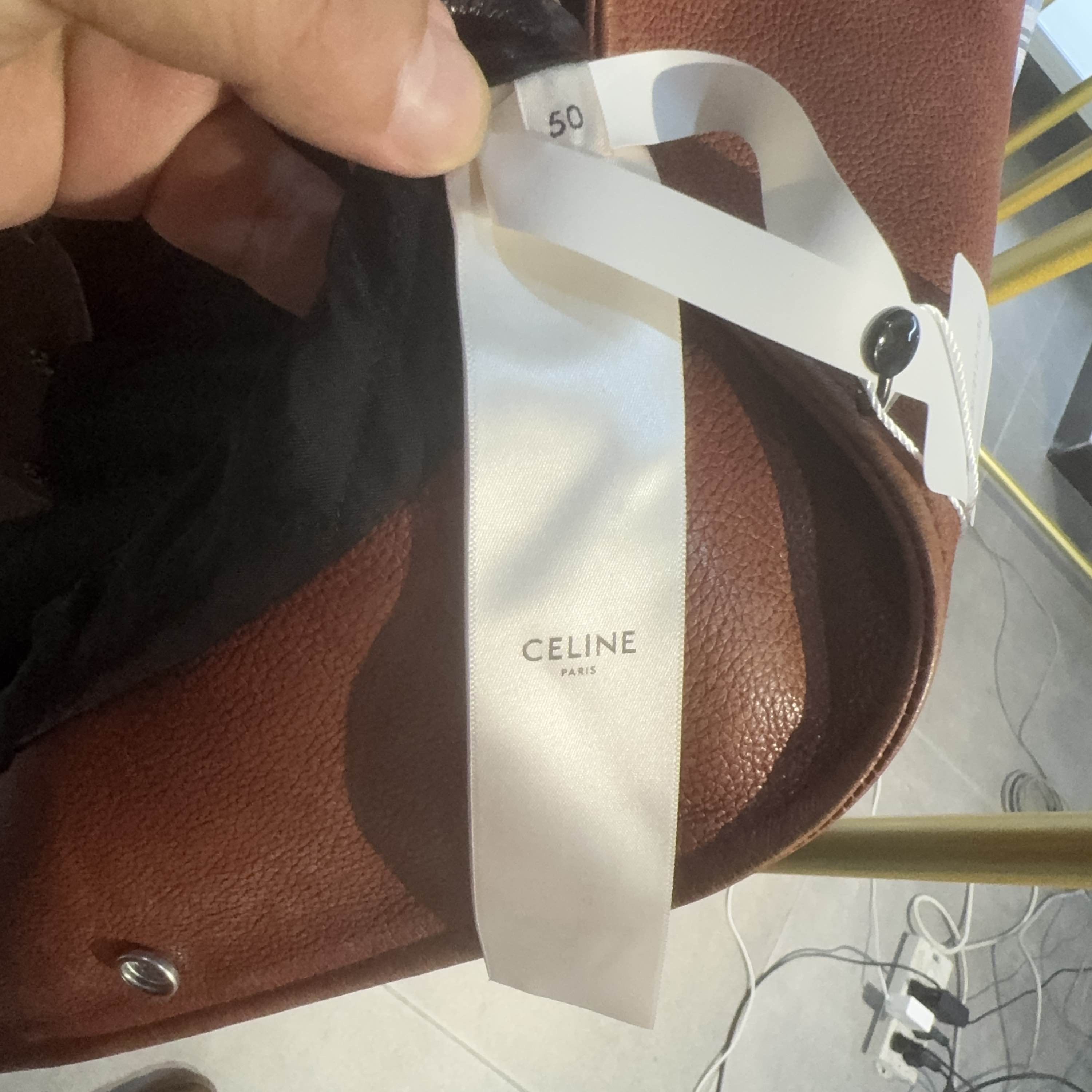 Celine Celine Leather Varsity Bomber Jacket EU 50 Size US M / EU 48-50 / 2 - 4 Thumbnail