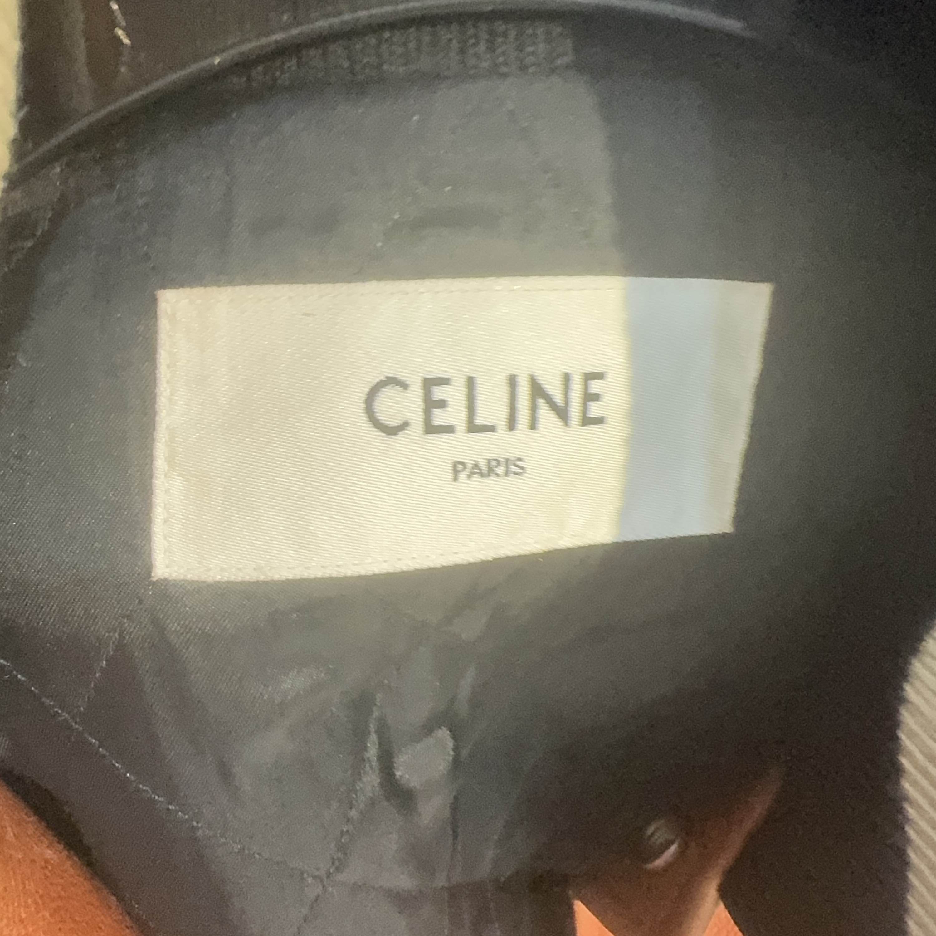 Celine Celine Leather Varsity Bomber Jacket EU 50 Size US M / EU 48-50 / 2 - 3 Thumbnail