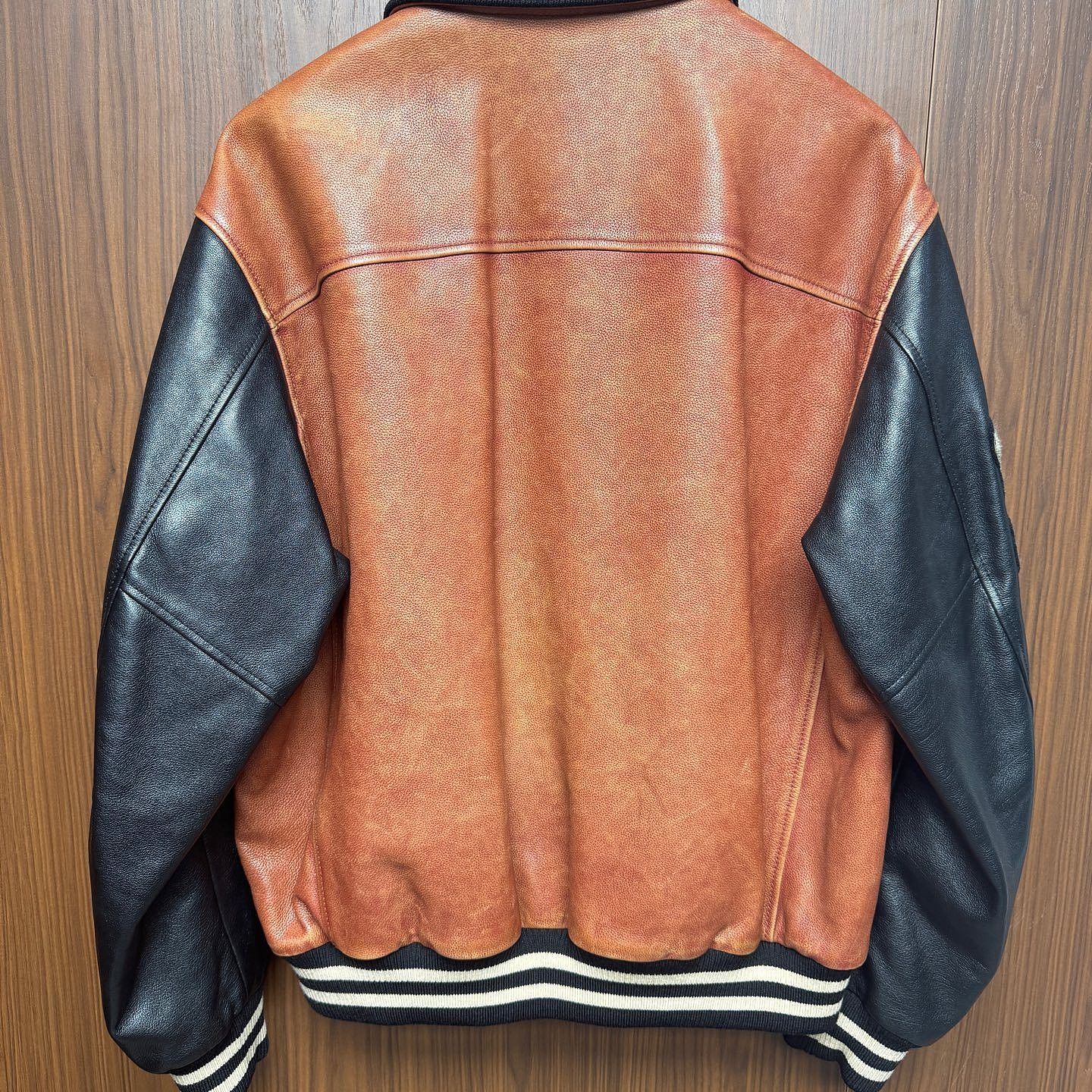 Celine Celine Leather Varsity Bomber Jacket EU 50 Size US M / EU 48-50 / 2 - 2 Thumbnail