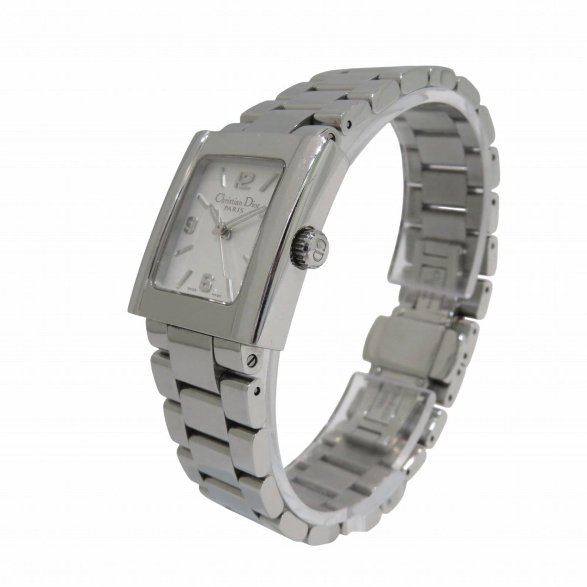 Dior Christian Dior Riva watch, stainless steel, quartz, silver dial, D98-100 Size ONE SIZE - 2 Thumbnail