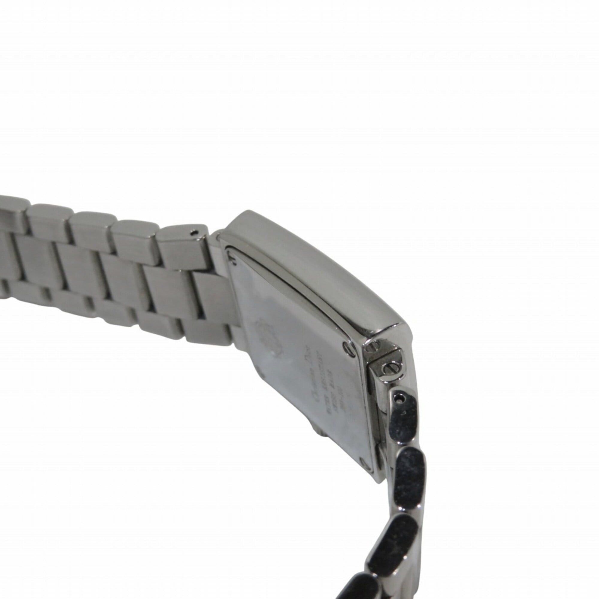 Dior Christian Dior Riva watch, stainless steel, quartz, silver dial, D98-100 Size ONE SIZE - 8 Thumbnail