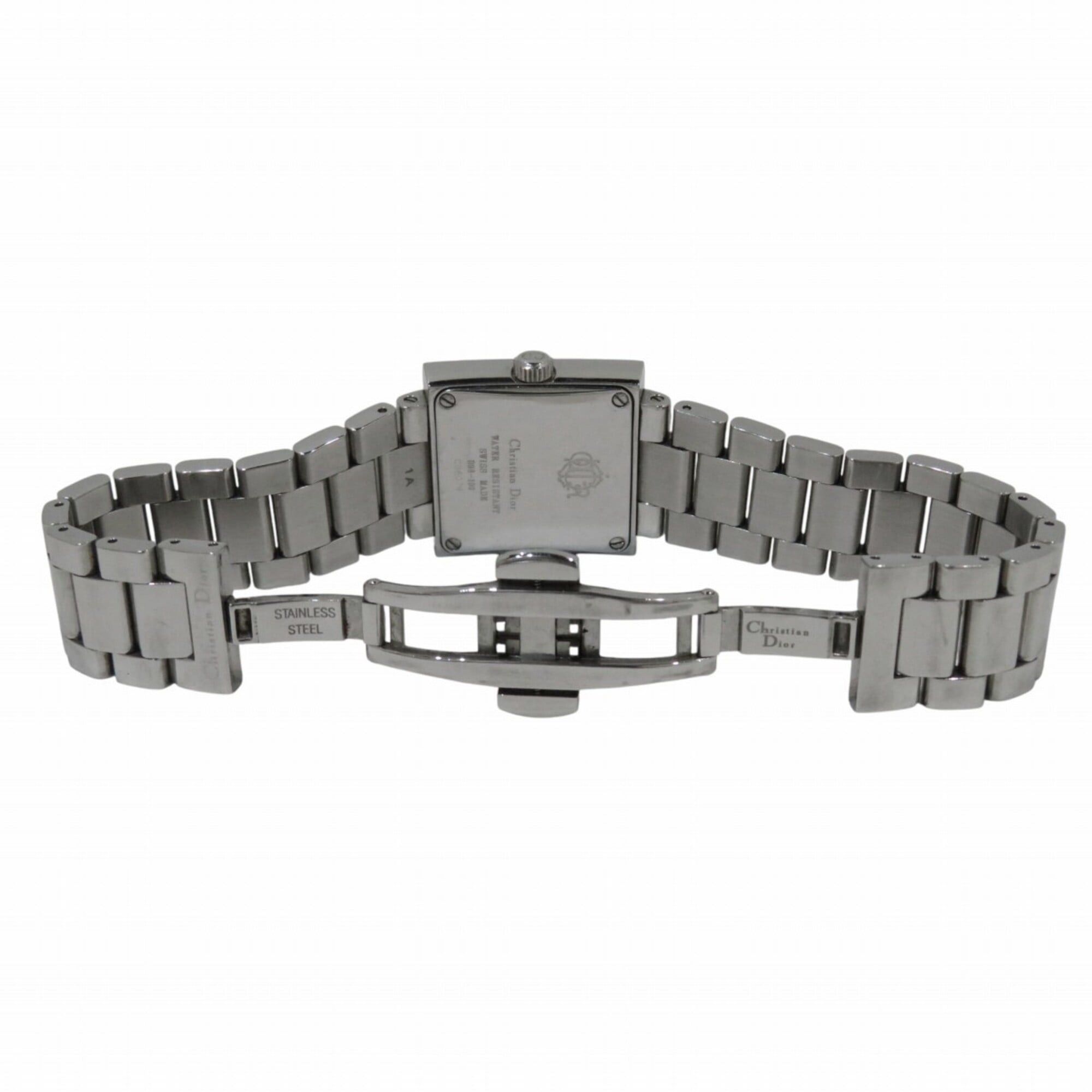Dior Christian Dior Riva watch, stainless steel, quartz, silver dial, D98-100 Size ONE SIZE - 6 Thumbnail