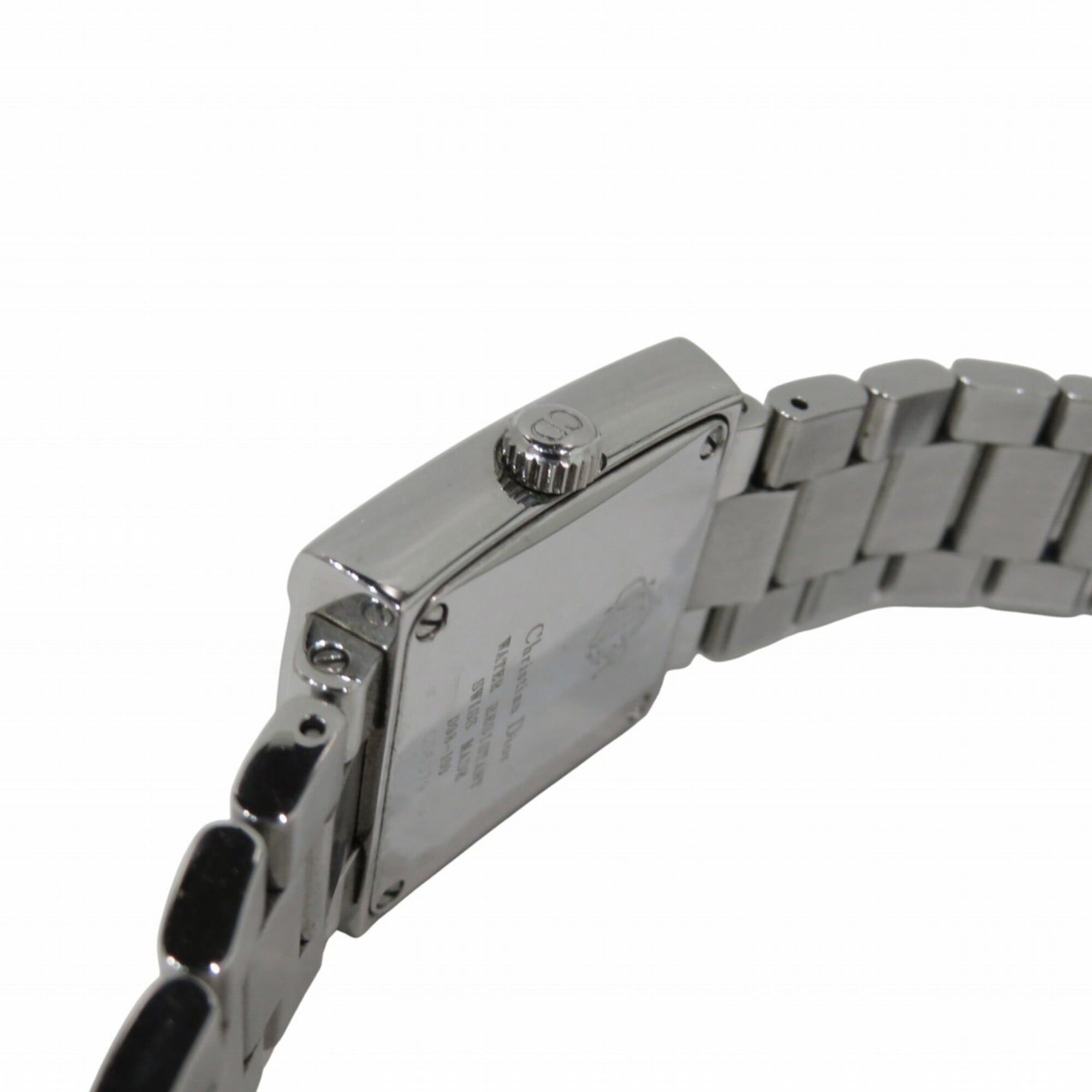 Dior Christian Dior Riva watch, stainless steel, quartz, silver dial, D98-100 Size ONE SIZE - 7 Thumbnail