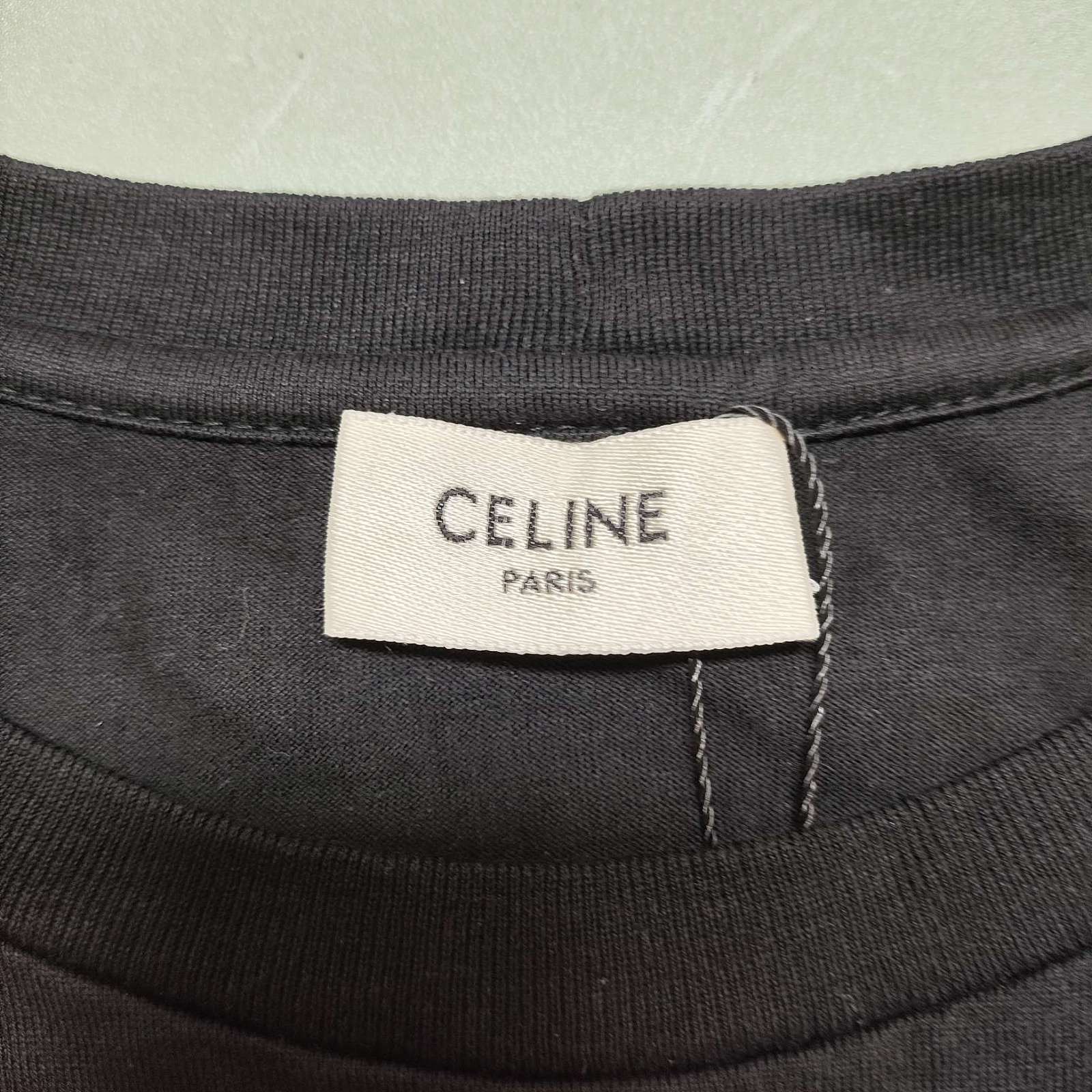 Celine Celine Embroidered Cotton T-Shirt Size S Size S / US 4 / IT 40 - 3 Thumbnail