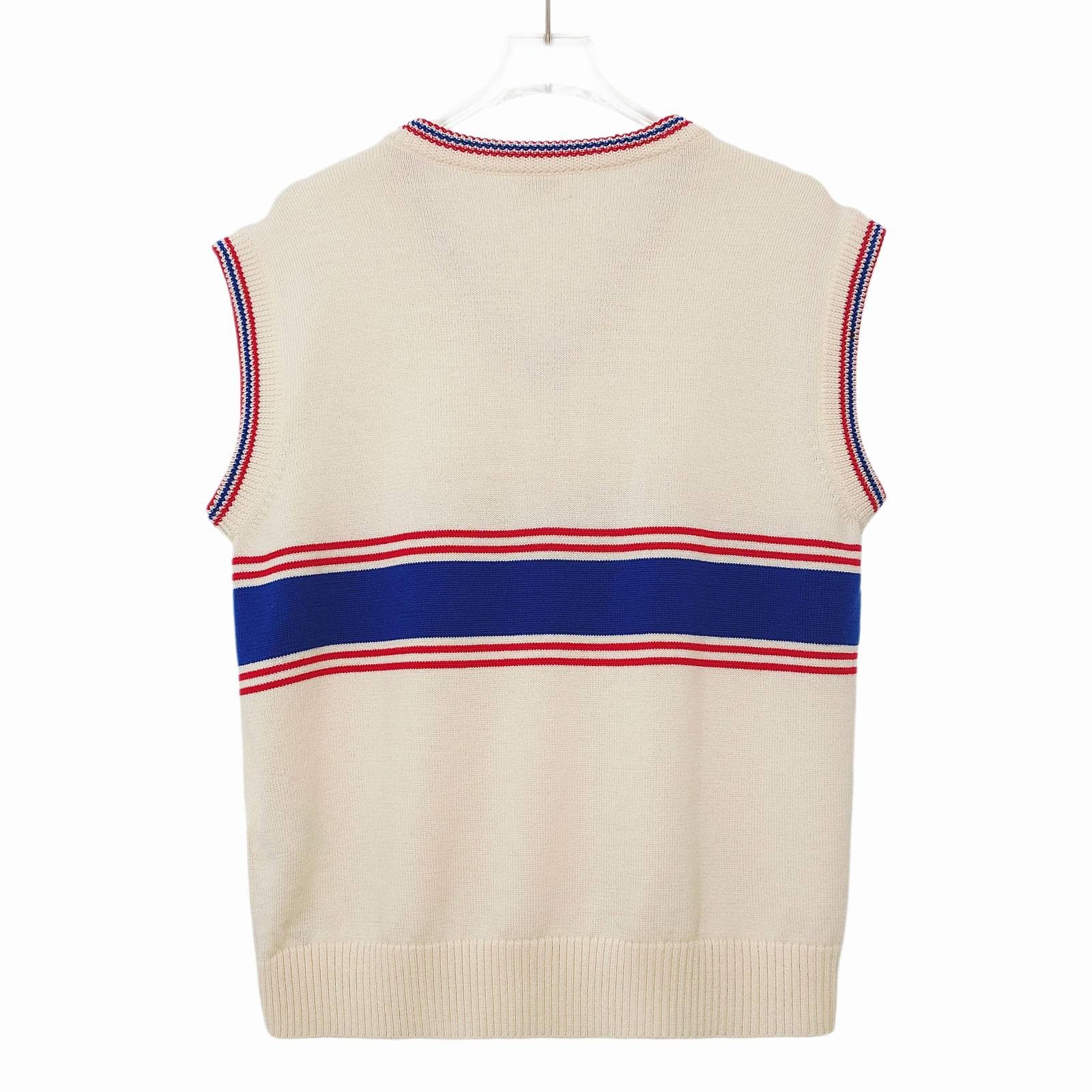 Celine Celine Striped V-Neck Sweater Vest Size XS Size US XS / EU 42 / 0 - 2 Thumbnail