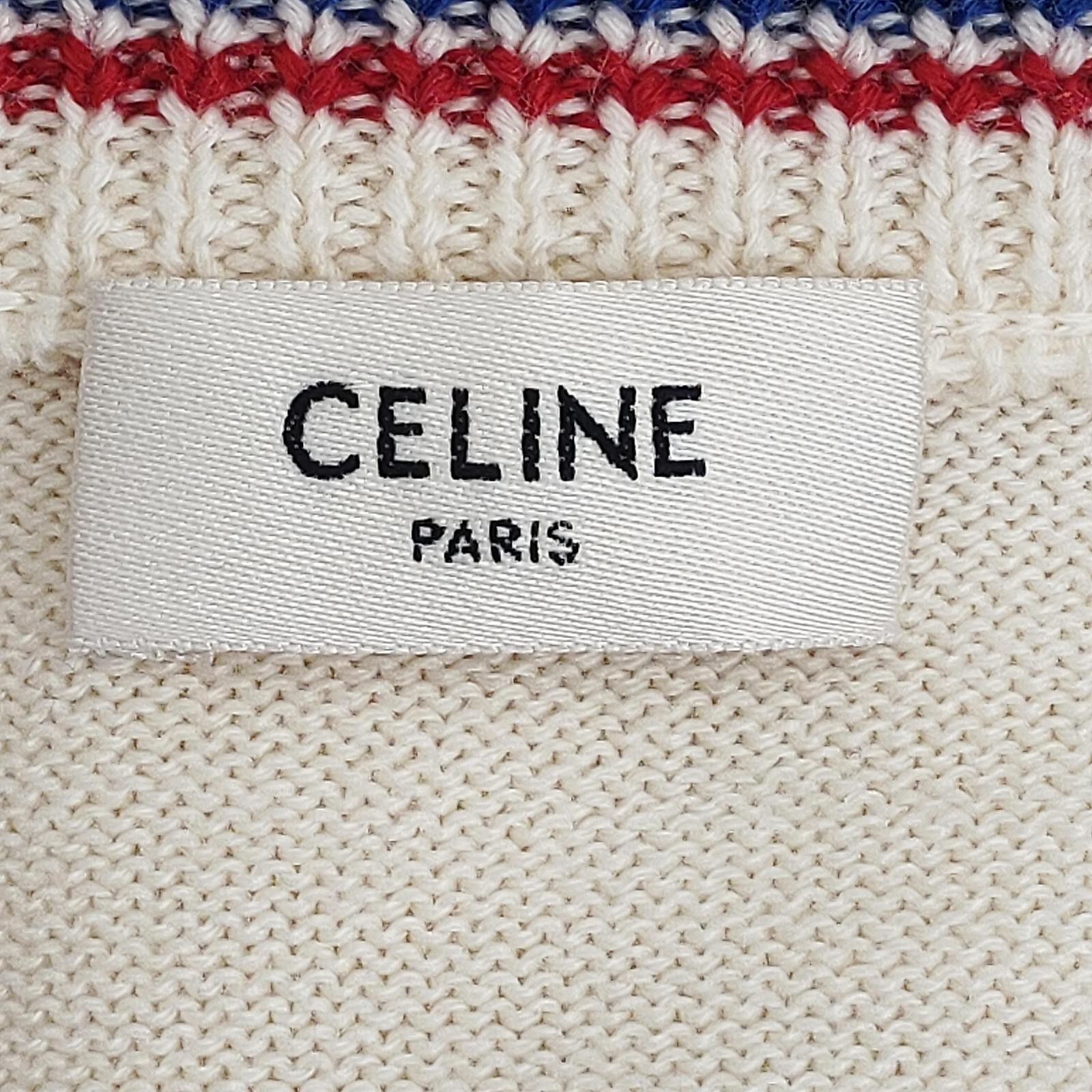 Celine Celine Striped V-Neck Sweater Vest Size XS Size US XS / EU 42 / 0 - 3 Thumbnail