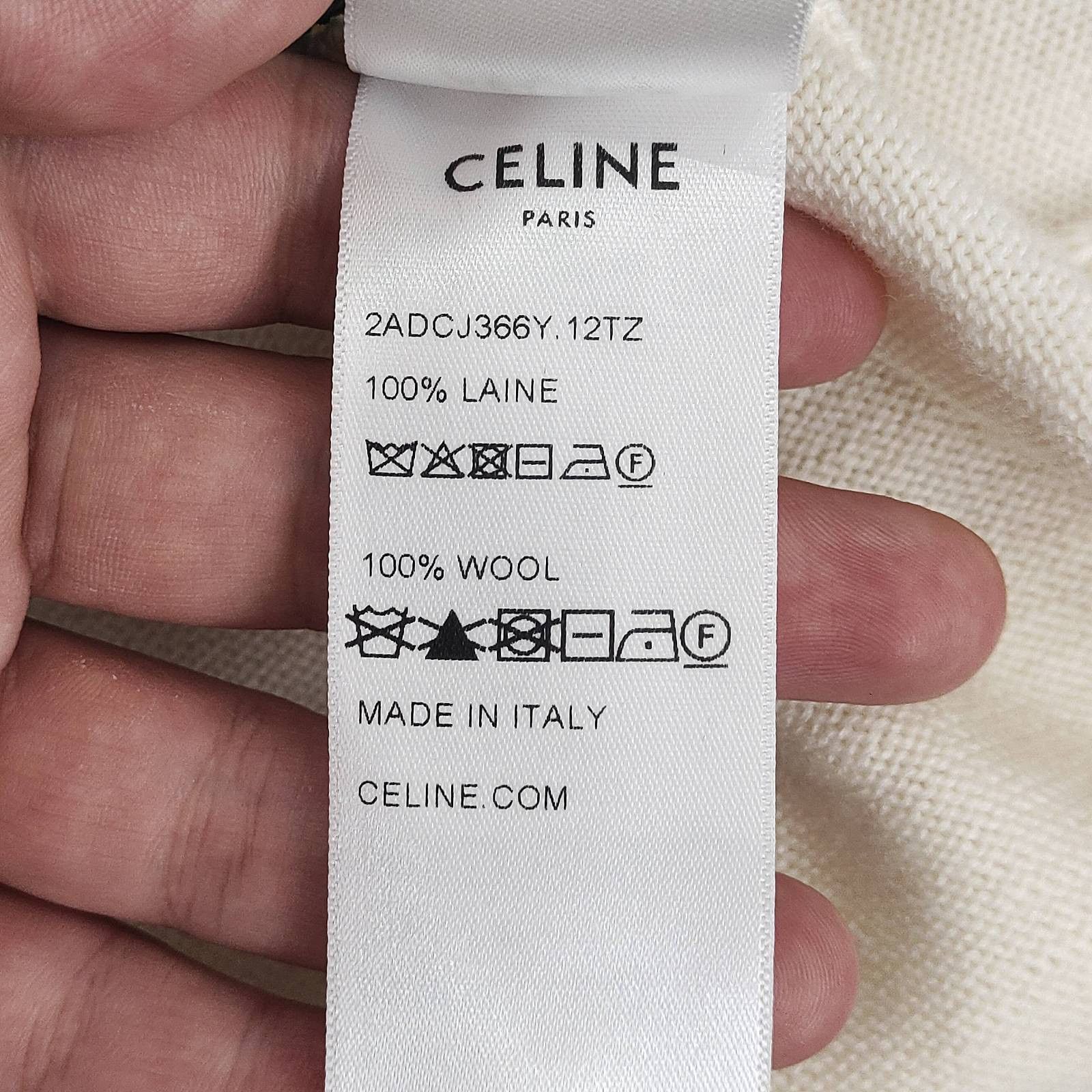 Celine Celine Striped V-Neck Sweater Vest Size XS Size US XS / EU 42 / 0 - 8 Thumbnail