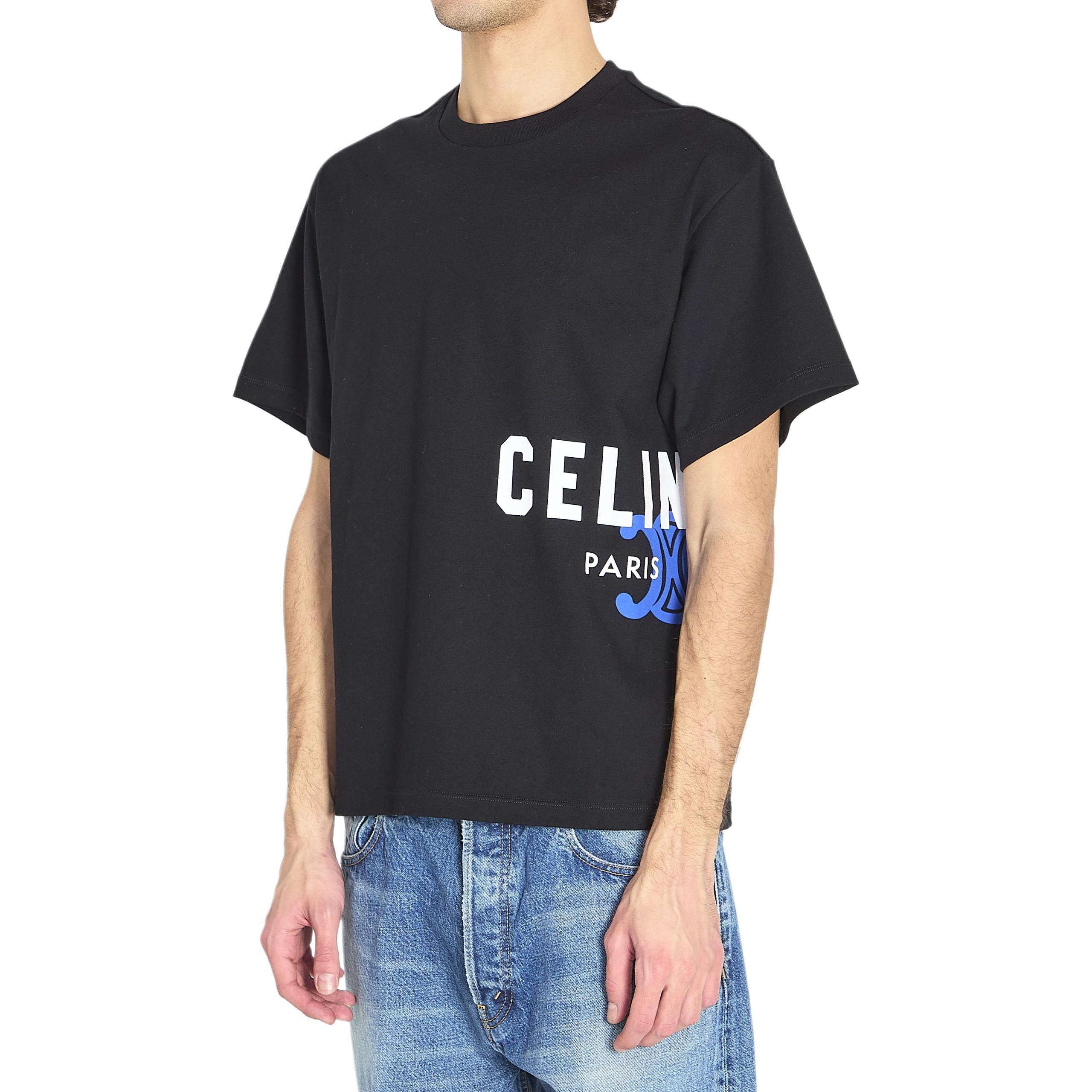 Celine Celine Triomphe Logo T-Shirt Size M Size US M / EU 48-50 / 2 - 7 Thumbnail