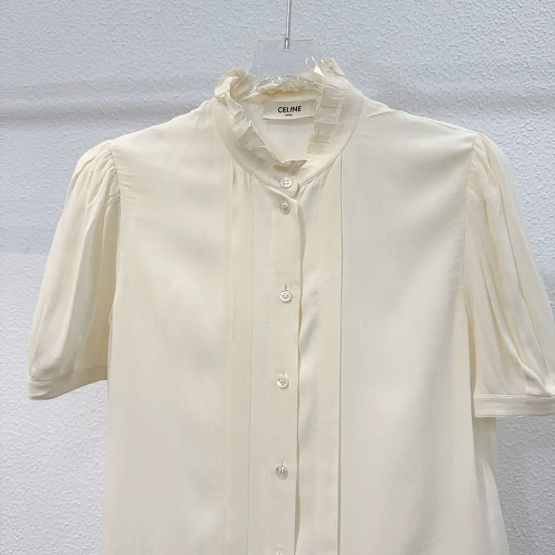 Celine CELINE Silk Blend Blouse Size 36 Size XS / US 0-2 / IT 36-38 - 3 Thumbnail