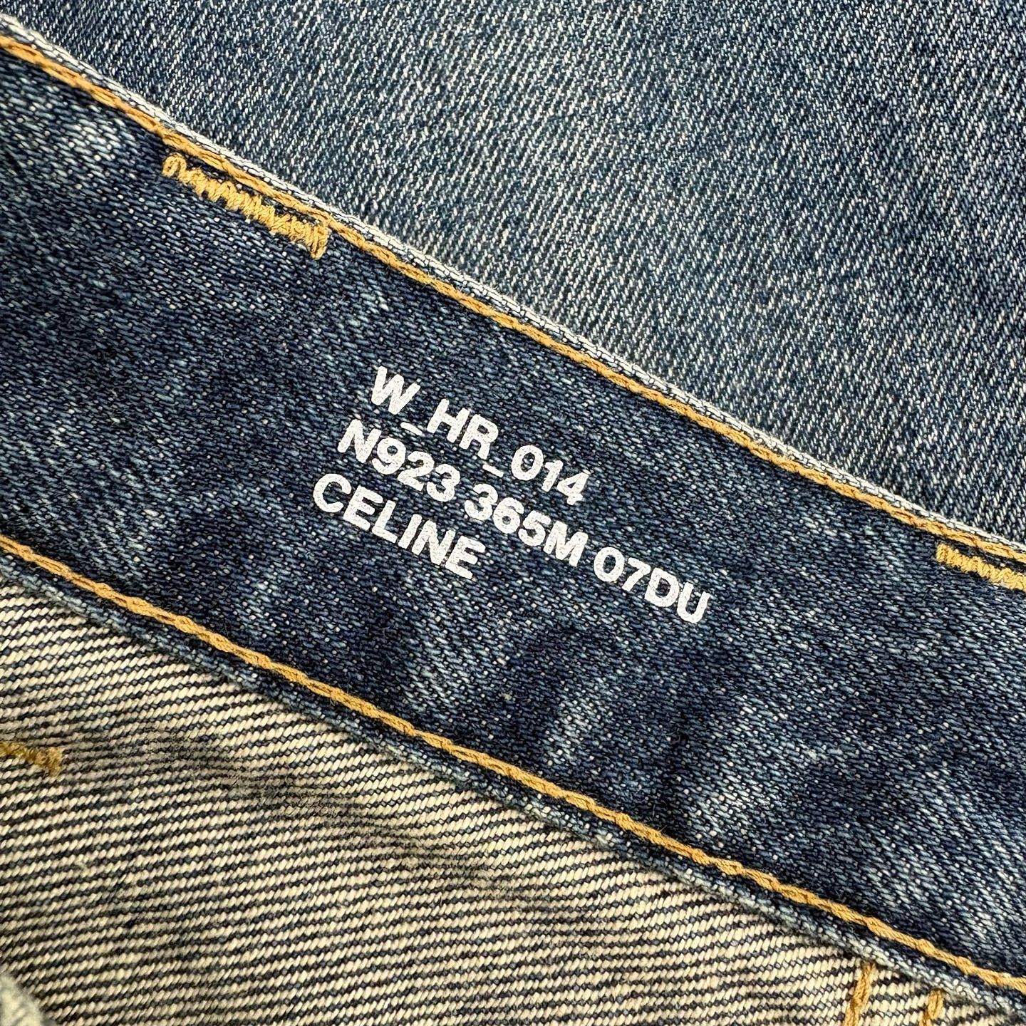 Celine Celine Logo Waist Straight Jeans Size 25 Size 25" / US 0 / IT 36 - 3 Thumbnail