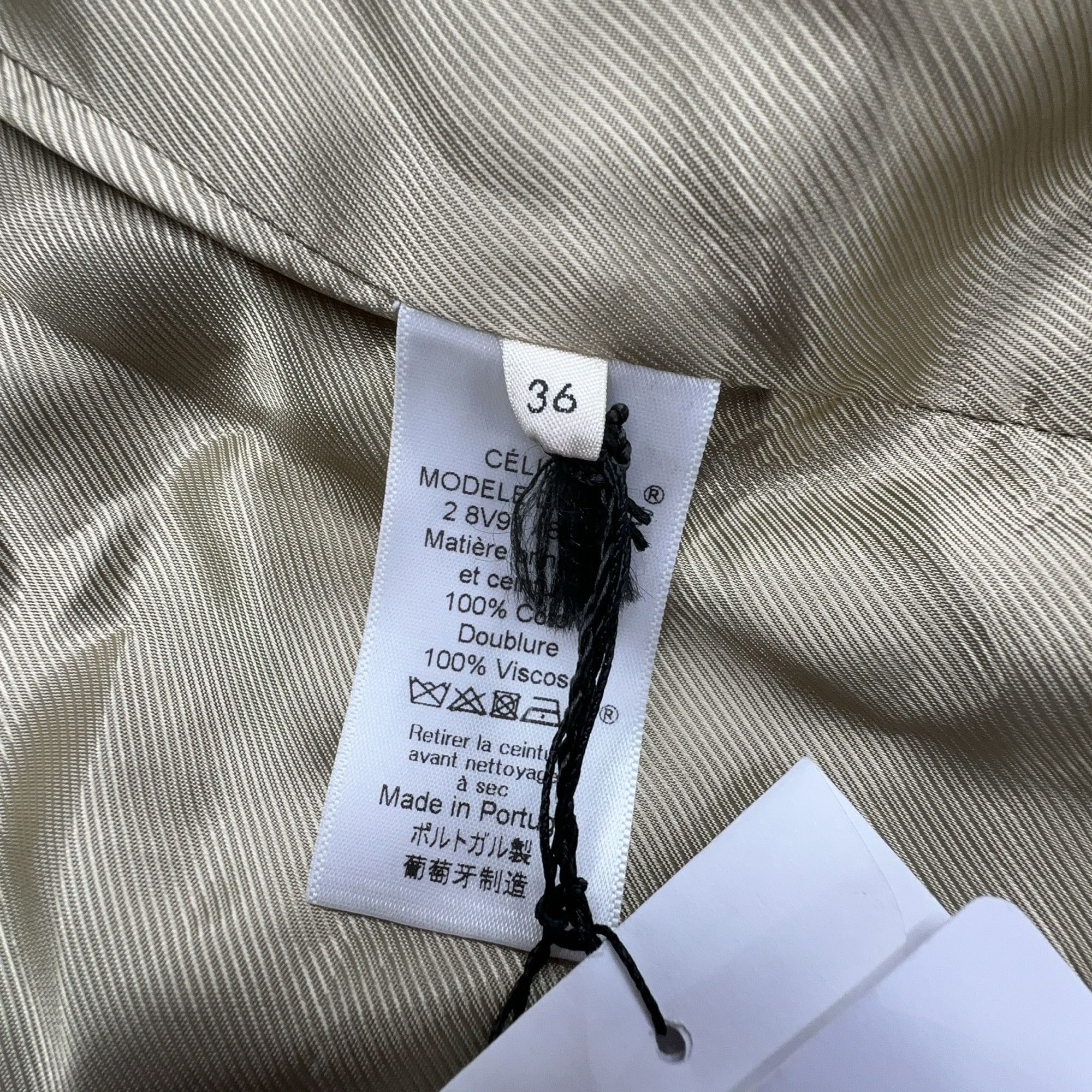 Celine Celine Cotton Trench Coat Size 36 Size XS / US 0-2 / IT 36-38 - 4 Thumbnail