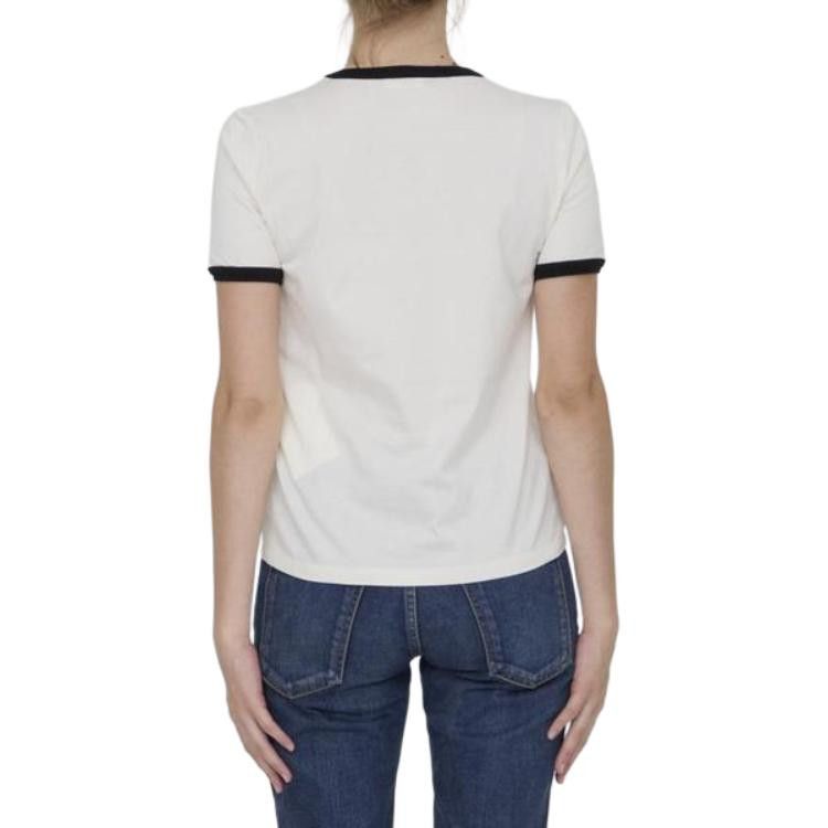 Celine Celine Logo Print Ringer T-Shirt Size XL Size XL / US 12-14 / IT 48-50 - 7 Thumbnail
