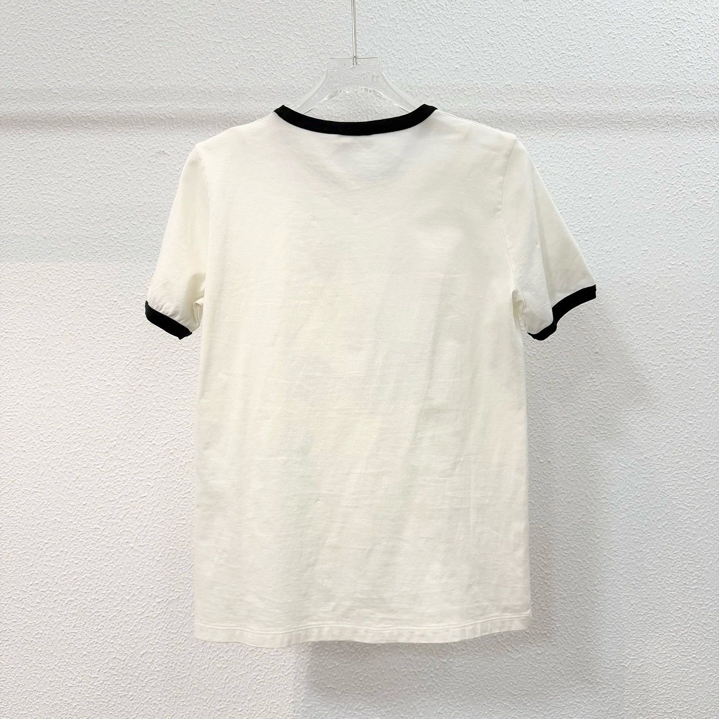 Celine Celine Logo Print Ringer T-Shirt Size XL Size XL / US 12-14 / IT 48-50 - 2 Thumbnail