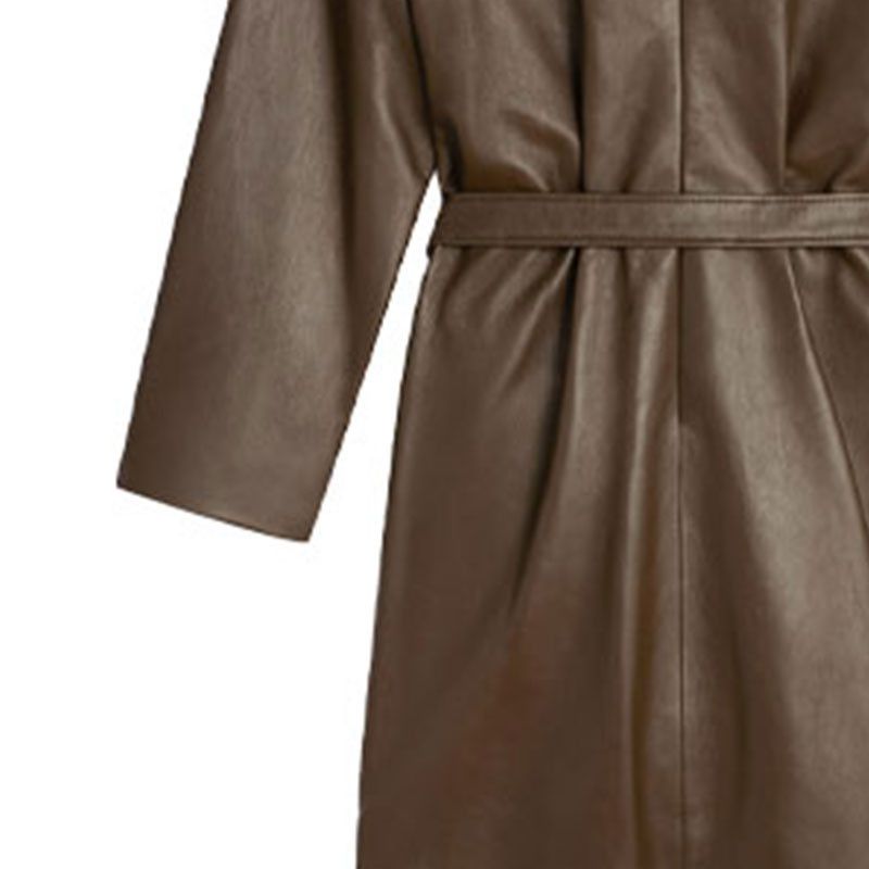 Celine CELINE Lambskin Leather Belted Mini Dress Size 34 Size XS / US 0-2 / IT 36-38 - 8 Thumbnail