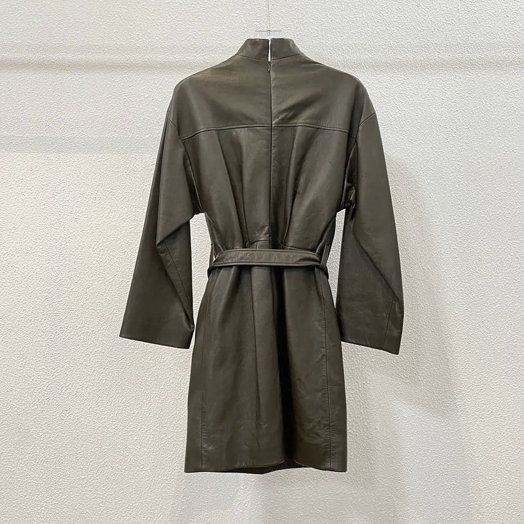Celine CELINE Lambskin Leather Belted Mini Dress Size 34 Size XS / US 0-2 / IT 36-38 - 2 Thumbnail