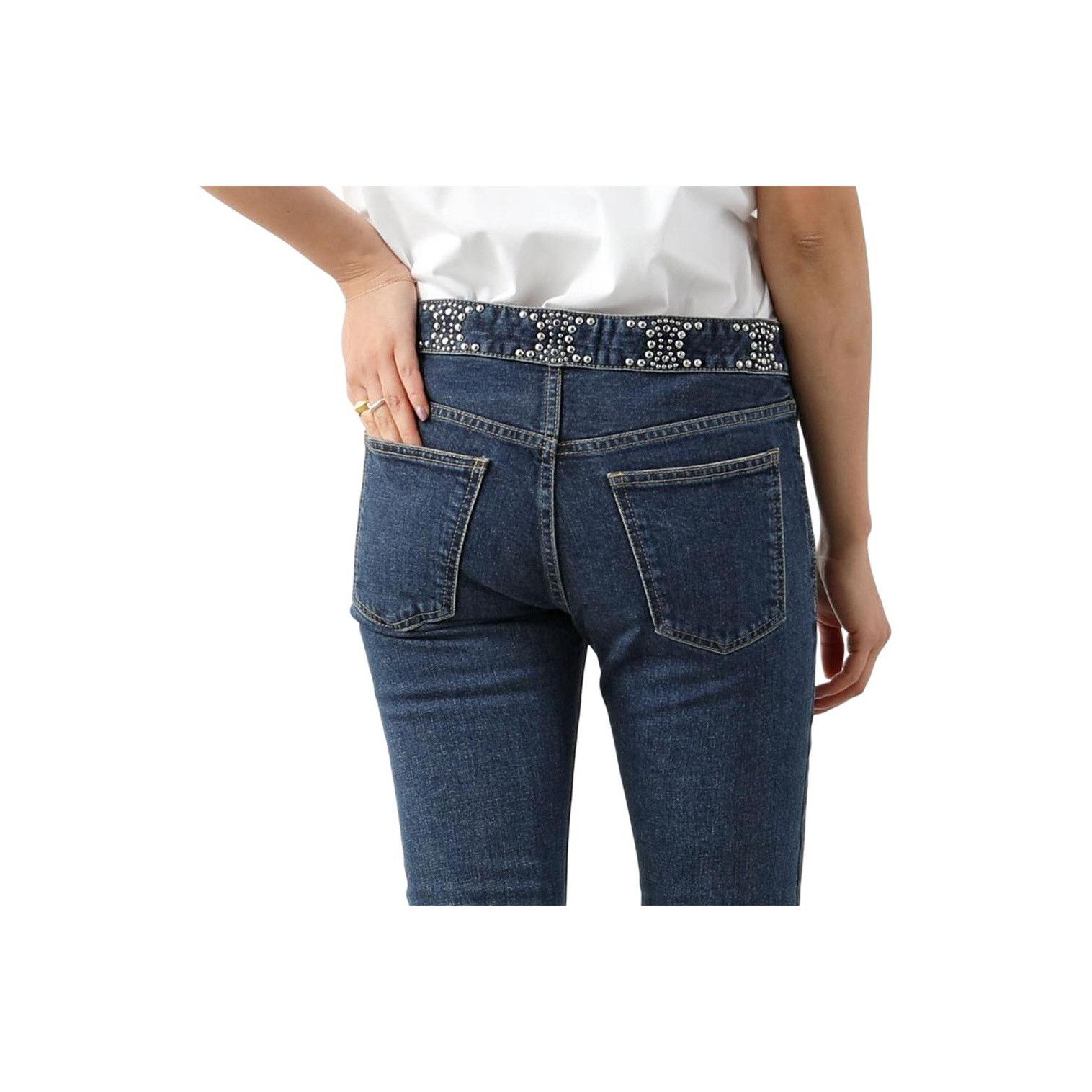 Celine Celine Studded Waist Jeans Size 28 Size 28" / US 6 / IT 42 - 10 Thumbnail