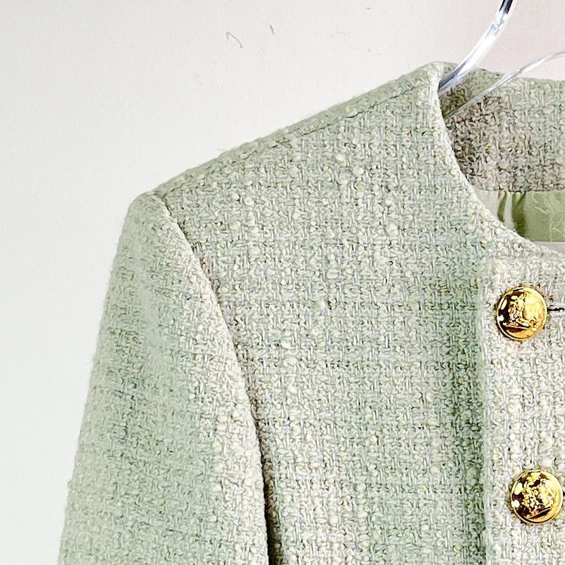 Celine Celine Tweed Button Up Jacket Size 34 Size XS / US 0-2 / IT 36-38 - 5 Thumbnail