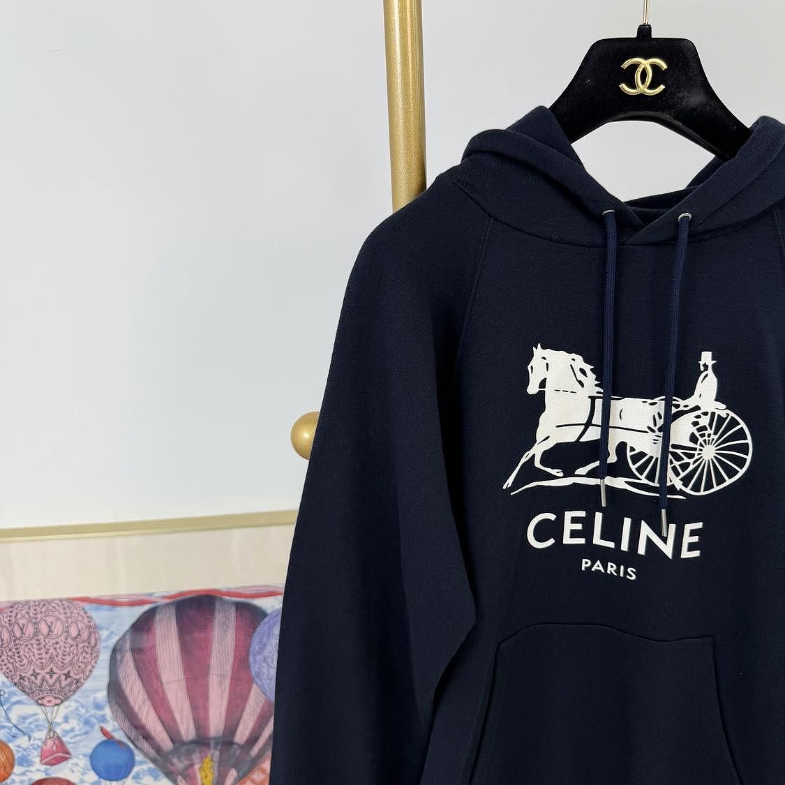 Celine CELINE Sulky Hoodie Blue M Size M / US 6-8 / IT 42-44 - 5 Thumbnail