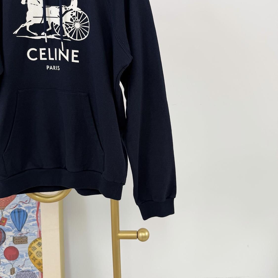 Celine CELINE Sulky Hoodie Blue M Size M / US 6-8 / IT 42-44 - 6 Thumbnail