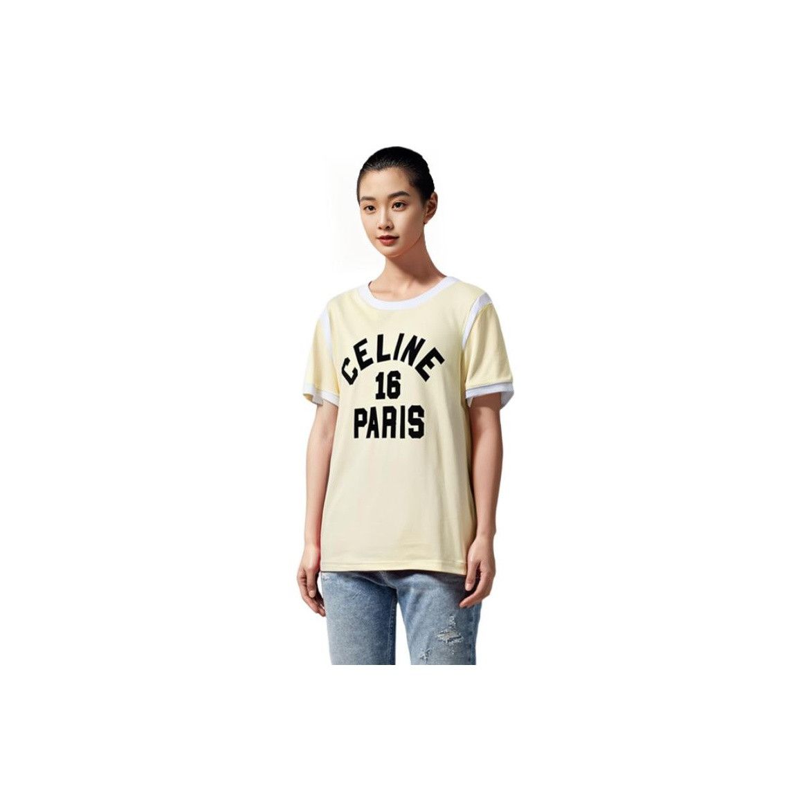 Celine Celine 16 Paris Logo Ringer T-Shirt Size S Size S / US 4 / IT 40 - 11 Thumbnail