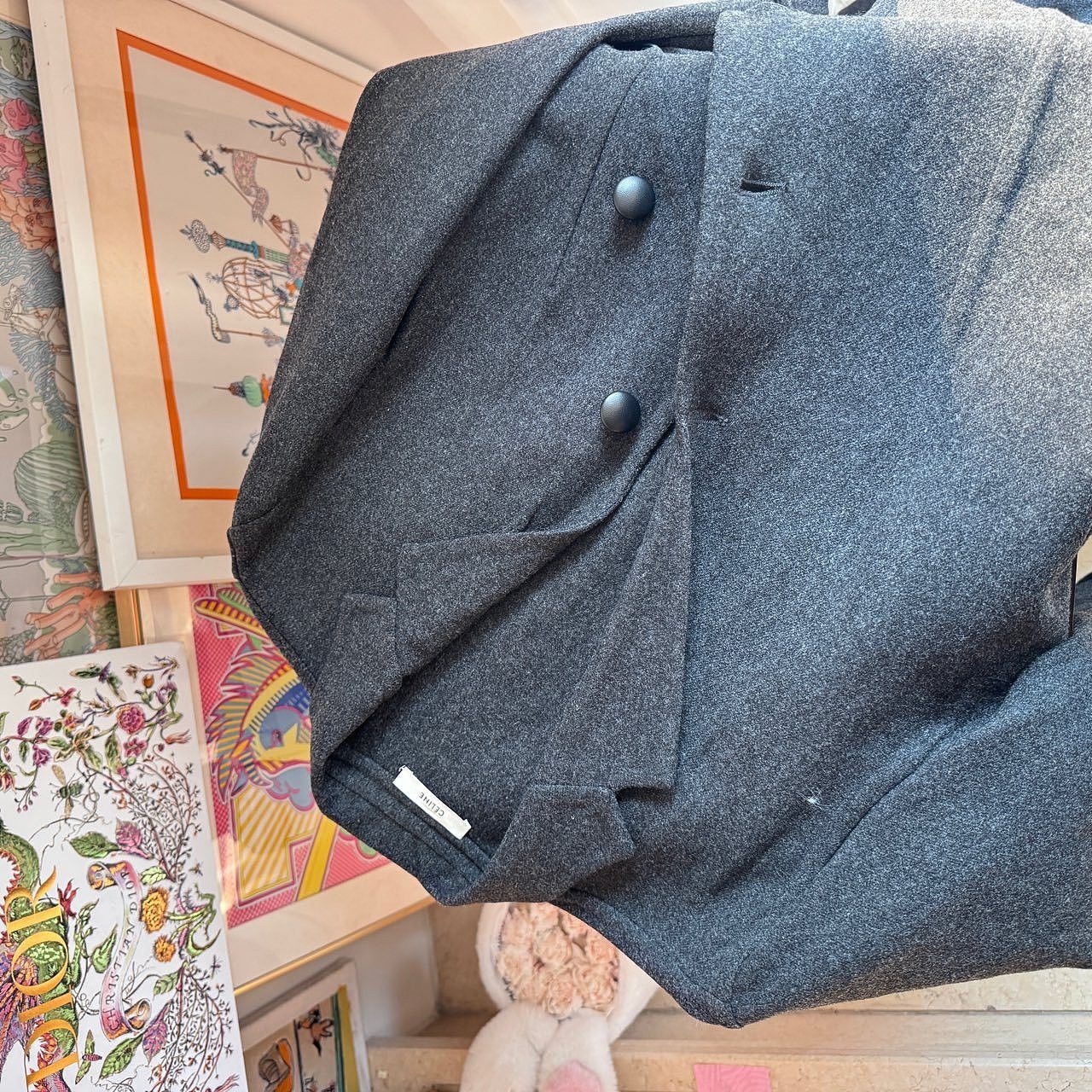 Celine Celine Wool Buttoned Coat Size 38 Size XS / US 0-2 / IT 36-38 - 8 Thumbnail